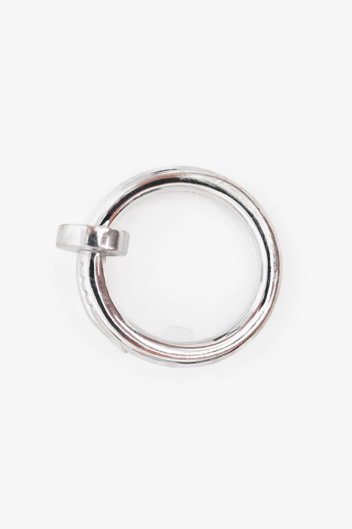 Cartier 18K White Gold Juste Un Clou Classic Model Ring Size 51 - Image 2