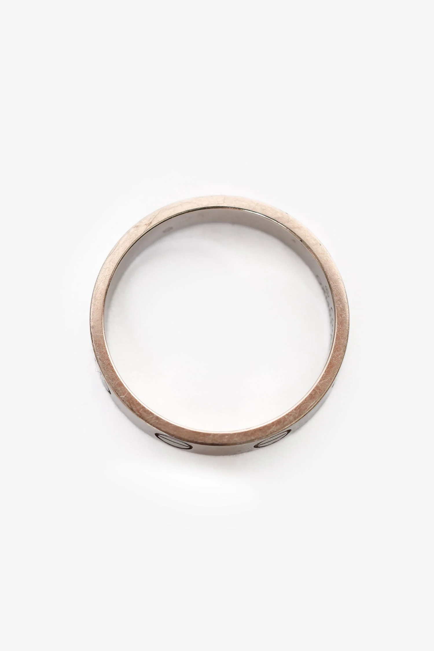 Cartier 18K White Gold Love Ring Small Model 50 - Image 3