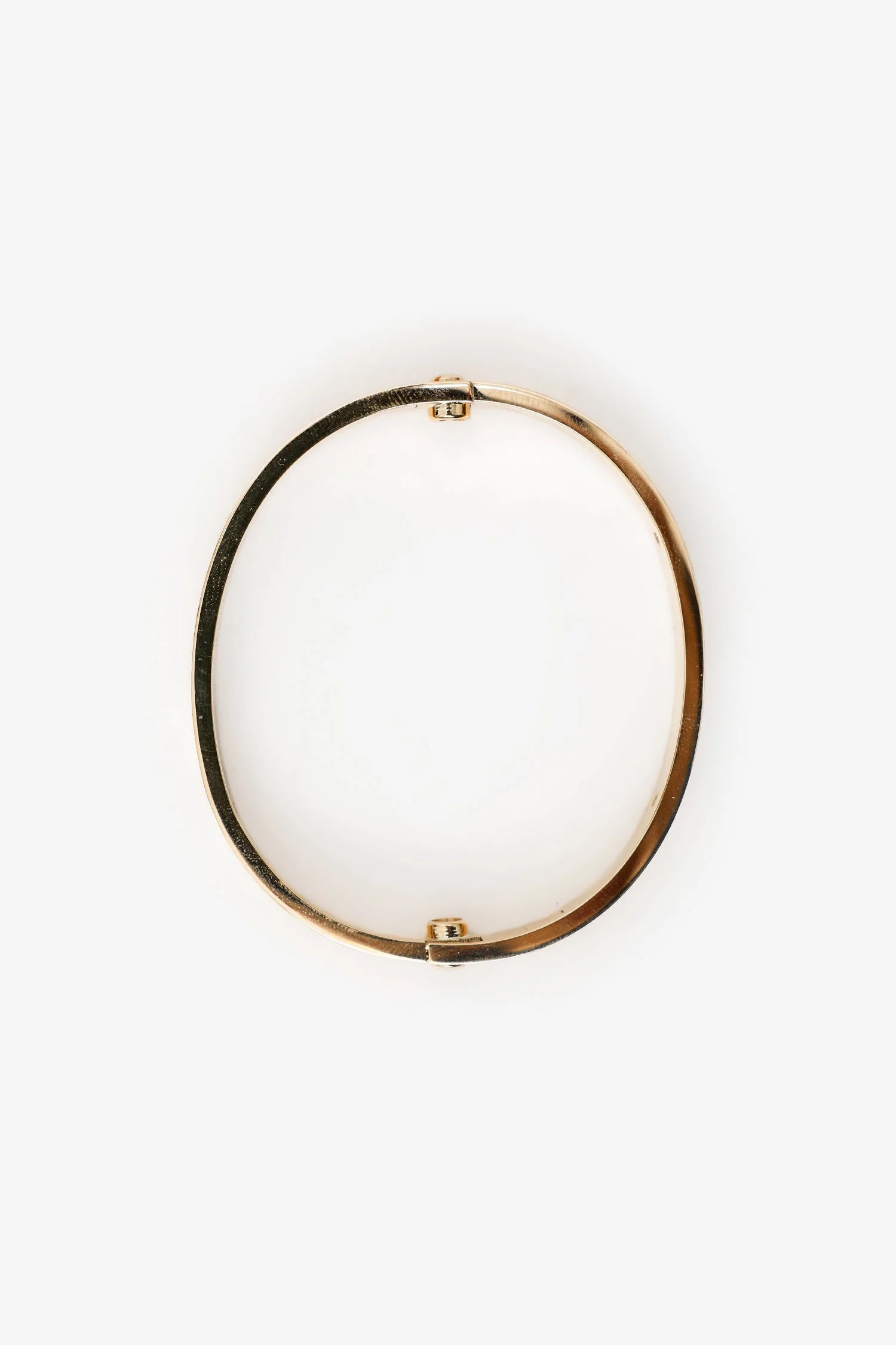 Cartier 18K Yellow Gold 4 Diamonds Medium Model Love Bracelet Size 16 - Image 5