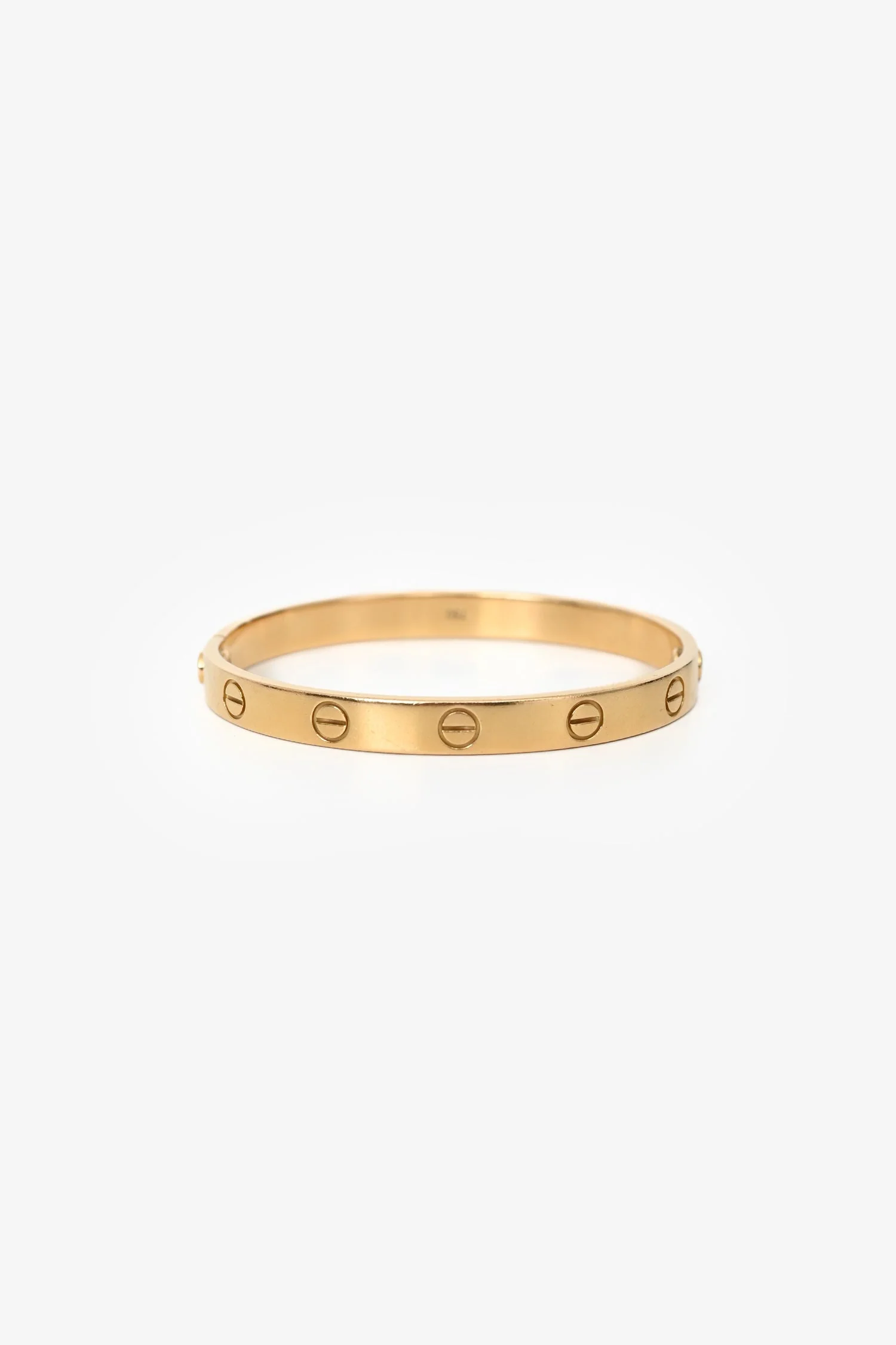 Cartier 18K Yellow Gold Medium Love Bangle Bracelet Size 16 - Image 2