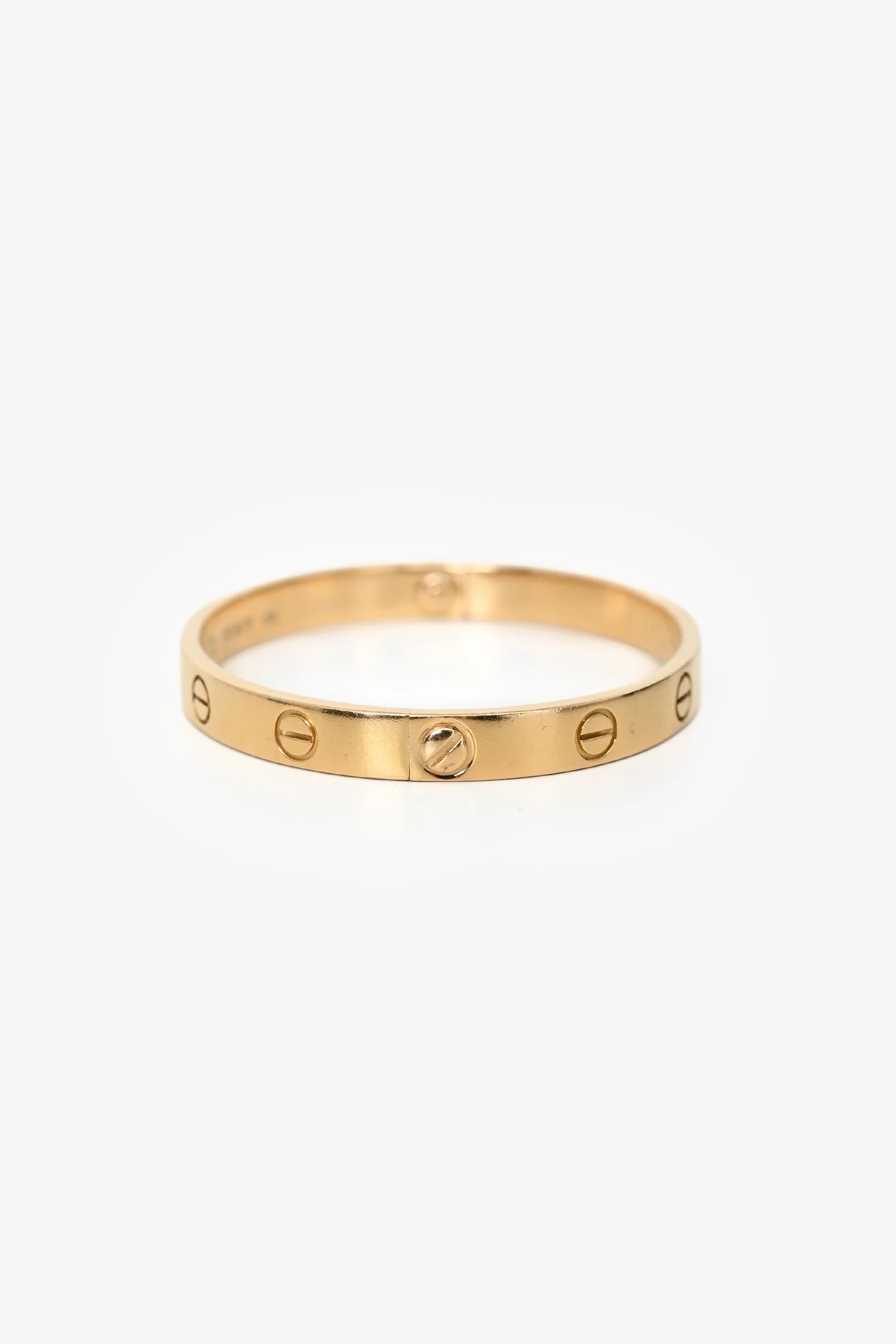 Cartier 18K Yellow Gold Medium Love Bangle Bracelet Size 16 - Image 3