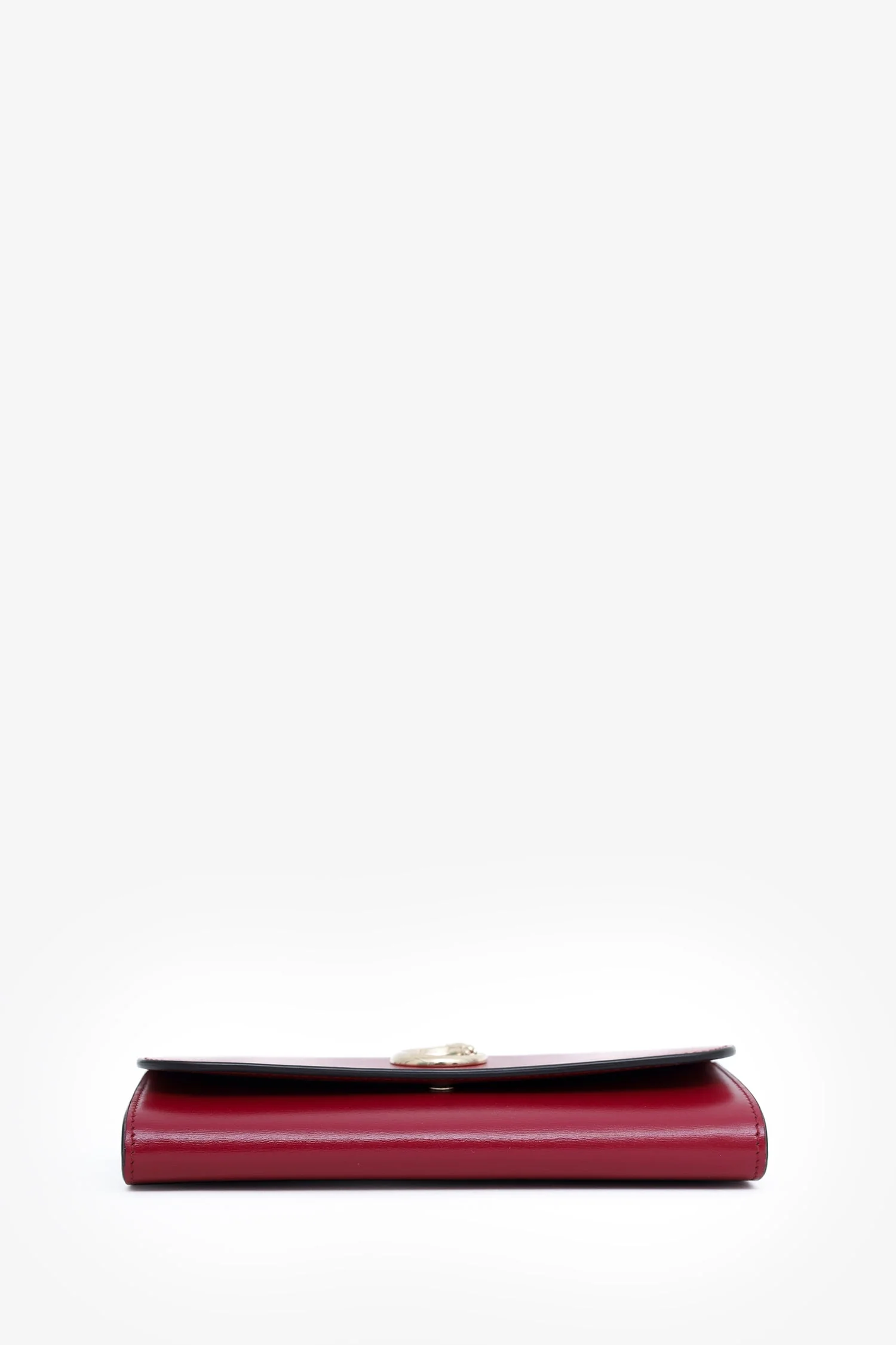 Cartier Burgundy Leather Panther C Wallet - Image 5