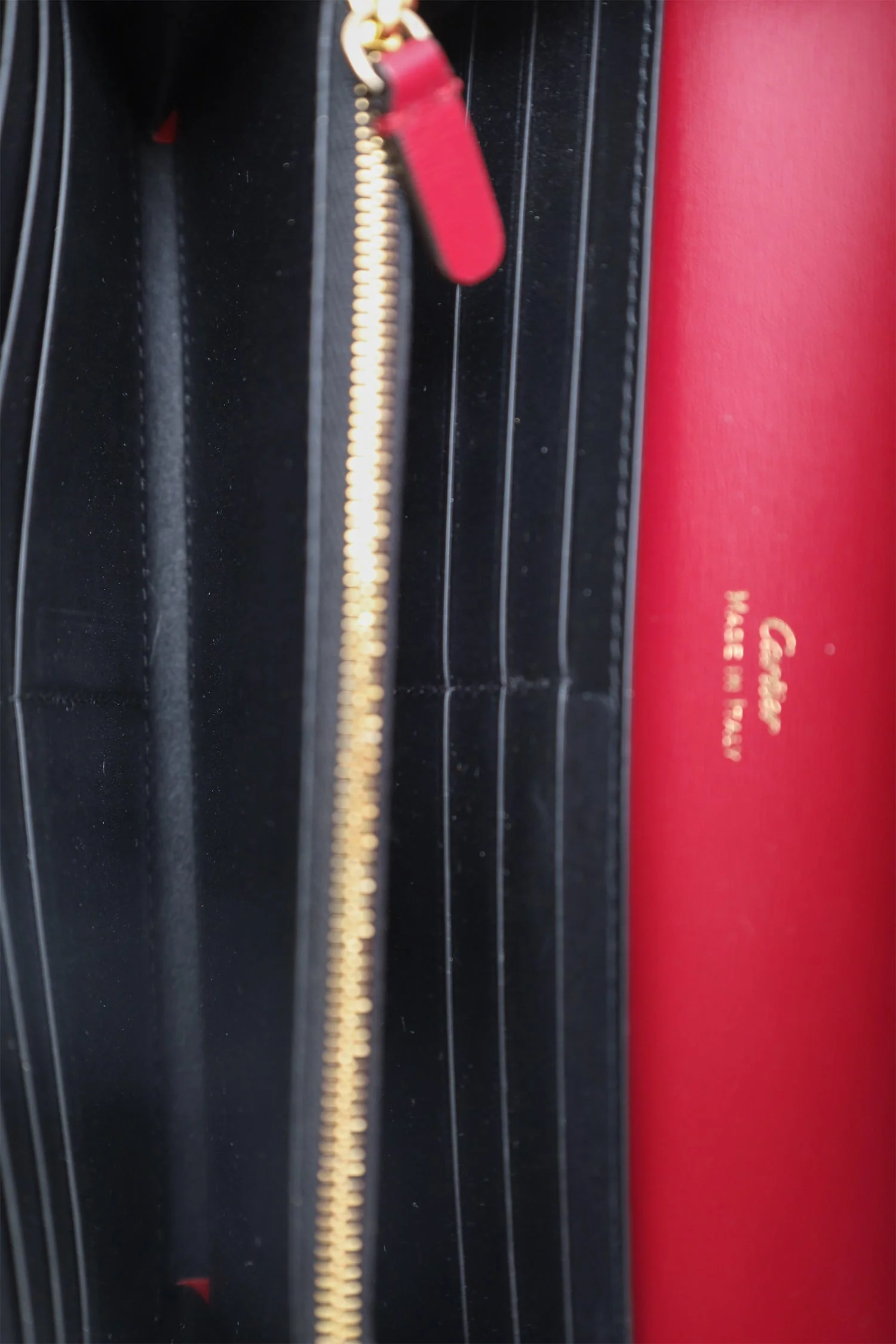 Cartier Burgundy Leather Panther C Wallet - Image 6