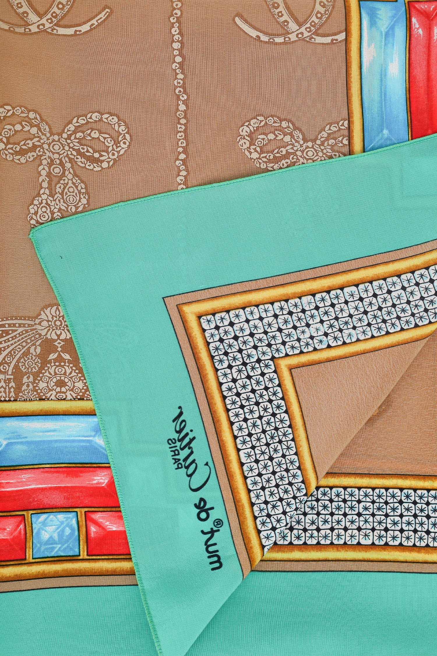 Cartier Multicolour Silk Floral Printed Scarf - Image 2