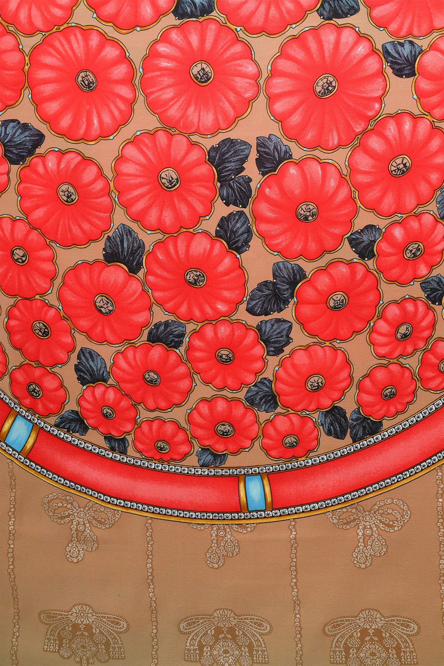 Cartier Multicolour Silk Floral Printed Scarf - Image 5