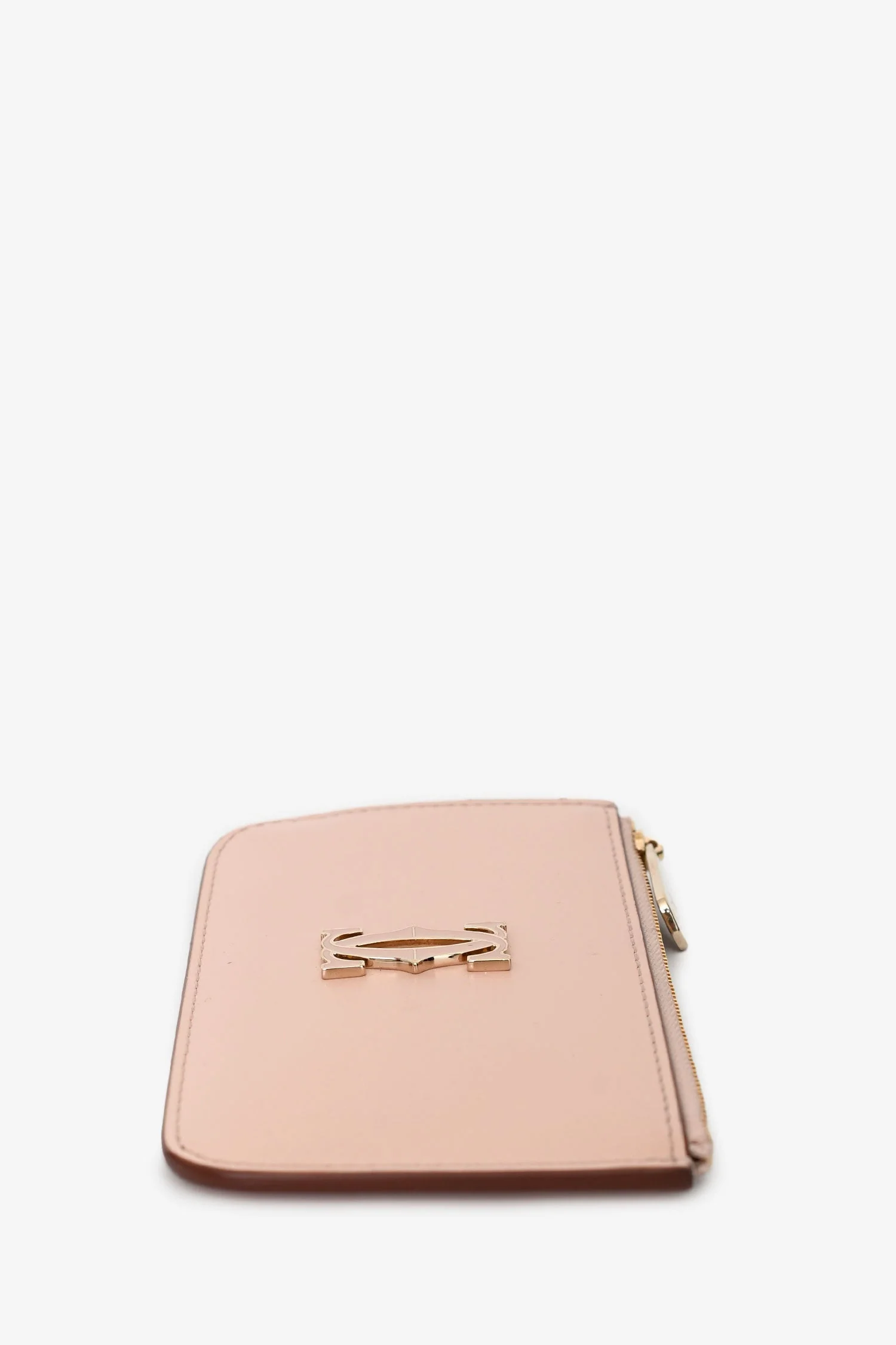 Cartier Pink Leather 'C de Cartier' Card Holder - Image 3