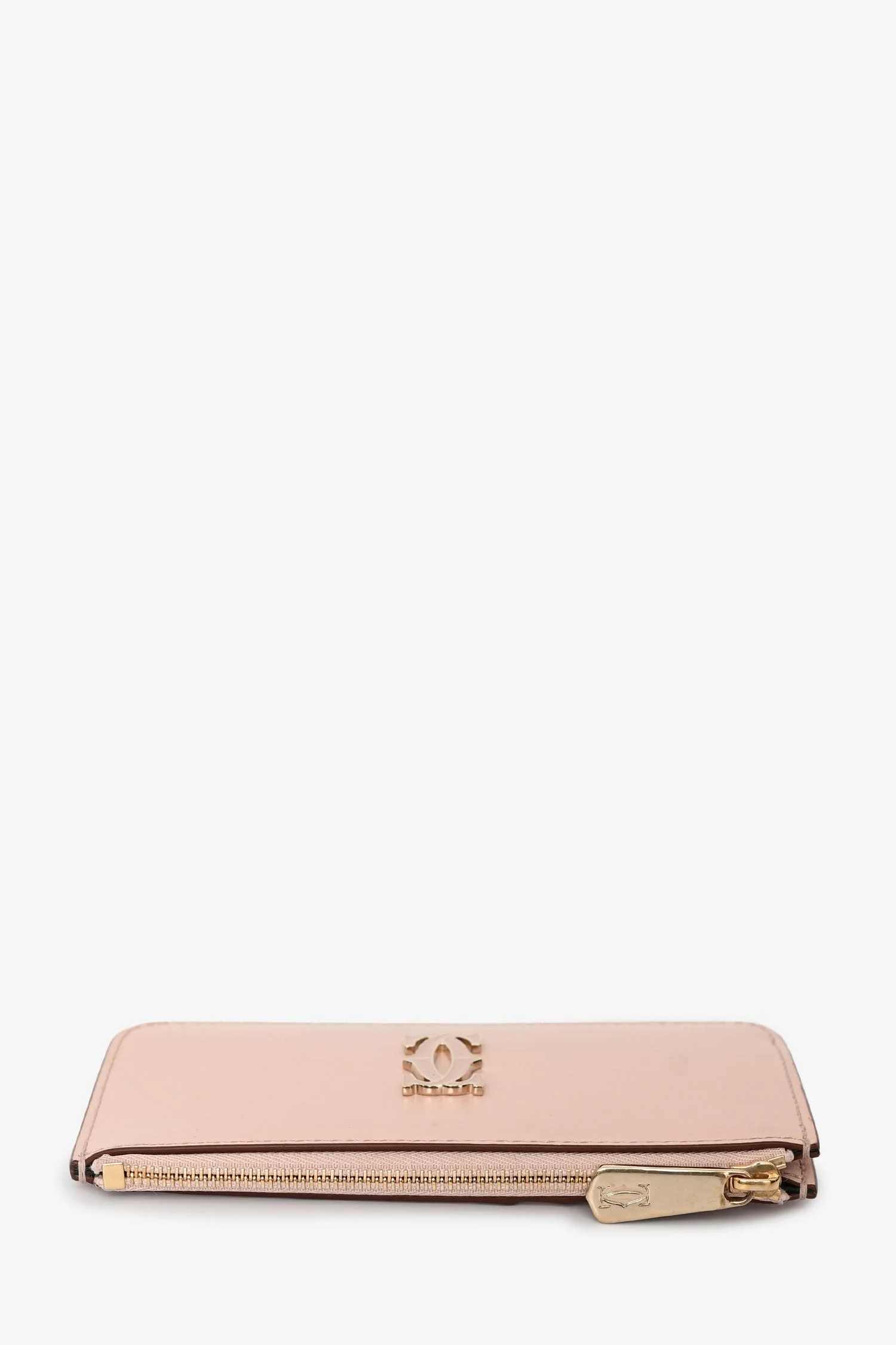 Cartier Pink Leather 'C de Cartier' Card Holder - Image 5