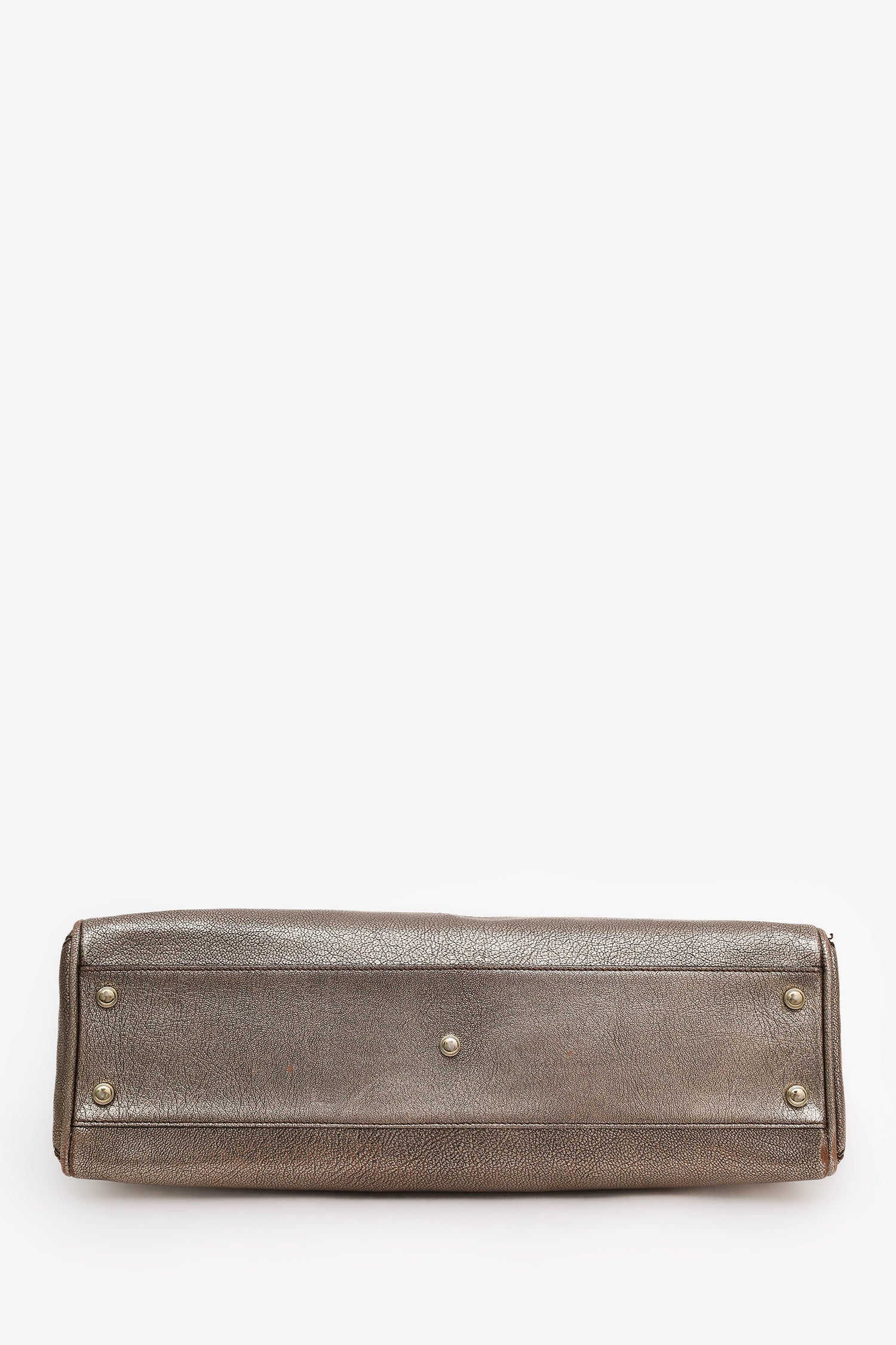 Cartier Silver Metallic Leather 'Marcello' De Cartier Shoulder Bag - Image 5