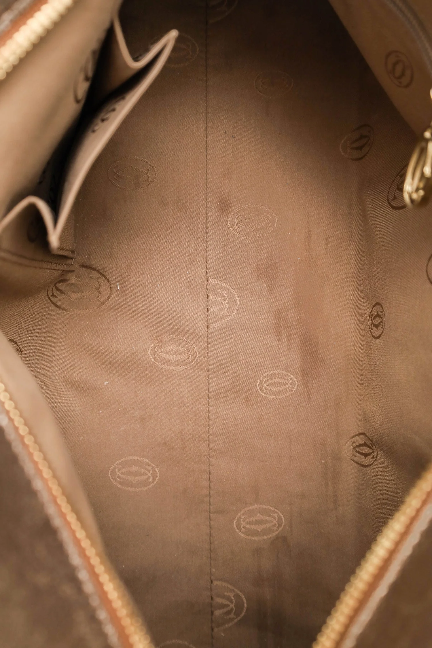 Cartier Silver Metallic Leather 'Marcello' De Cartier Shoulder Bag - Image 6