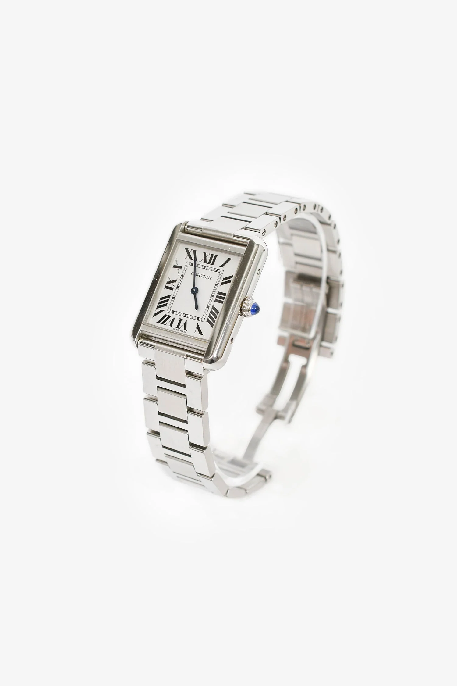 Cartier Stainless Steel Quartz Tank Solo Watch - Image 2
