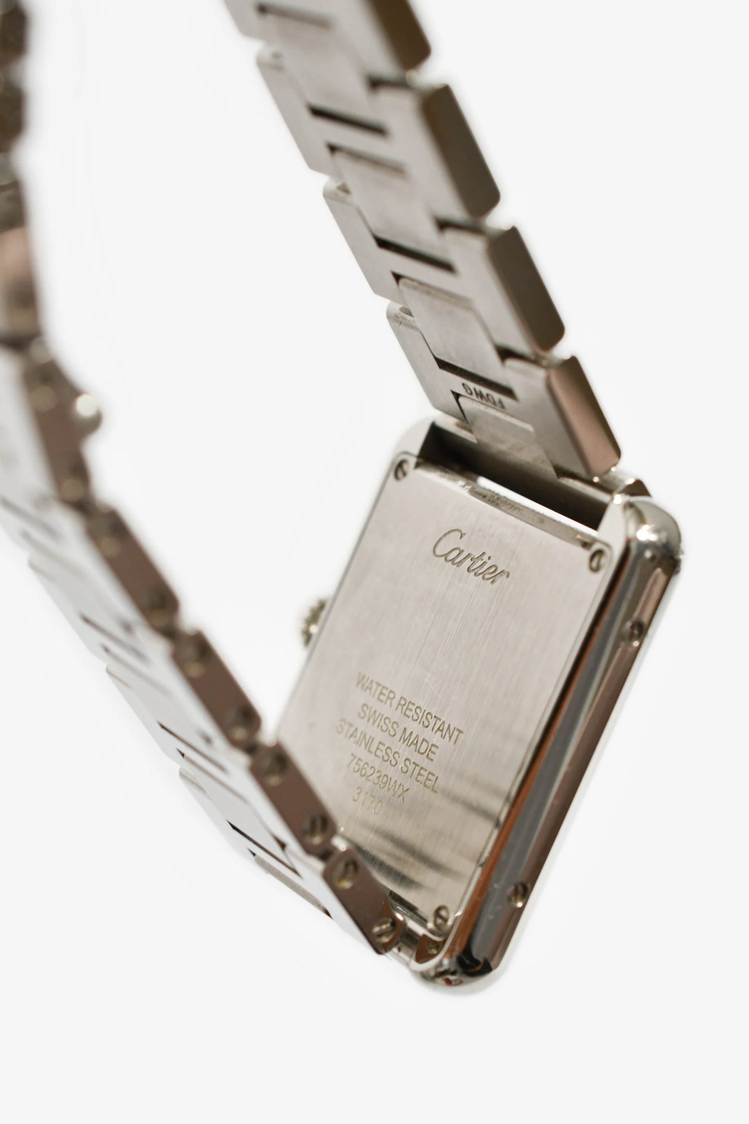 Cartier Stainless Steel Quartz Tank Solo Watch - Image 3