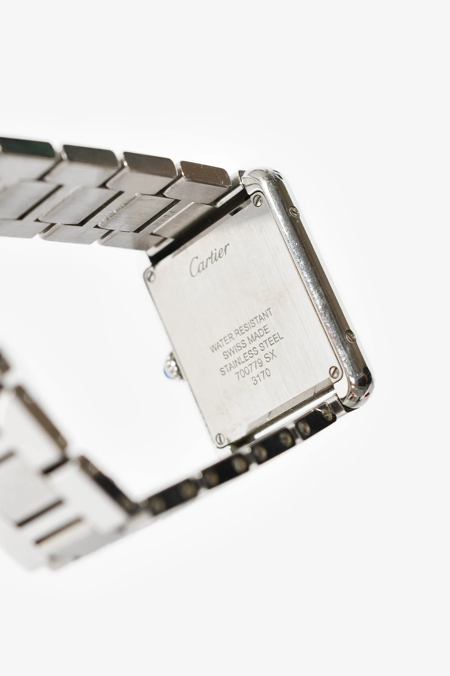Cartier Stainless Steel Quartz Tank Solo Watch - Image 3