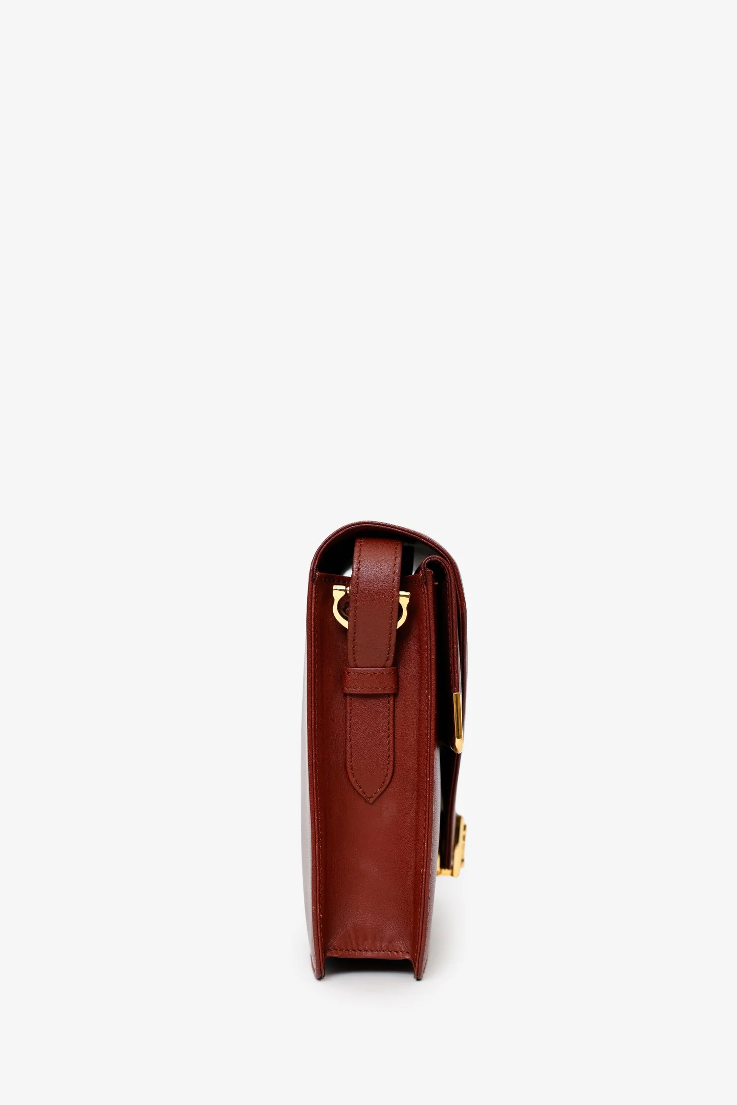Cartier Vintage Burgundy Leather Envolope Must de Cartier Shoulder Bag - Image 2