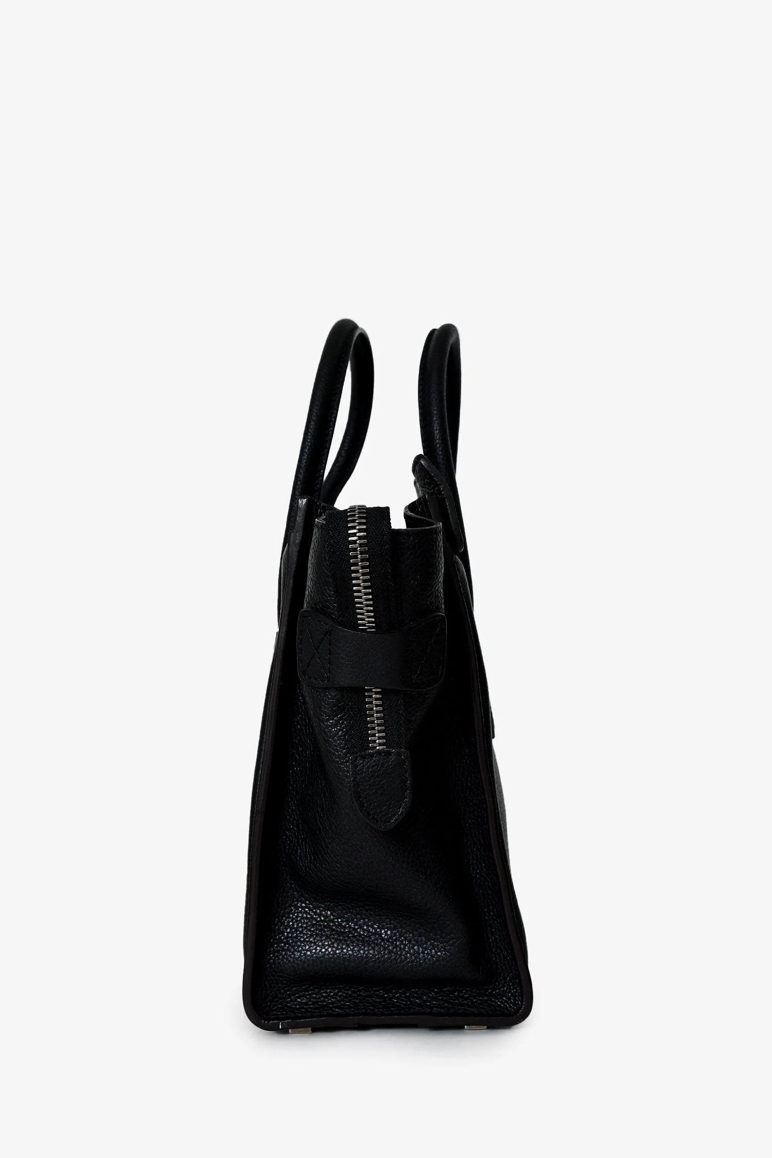 Celine 2012 Black Leather Micro Luggage Bag - Image 4