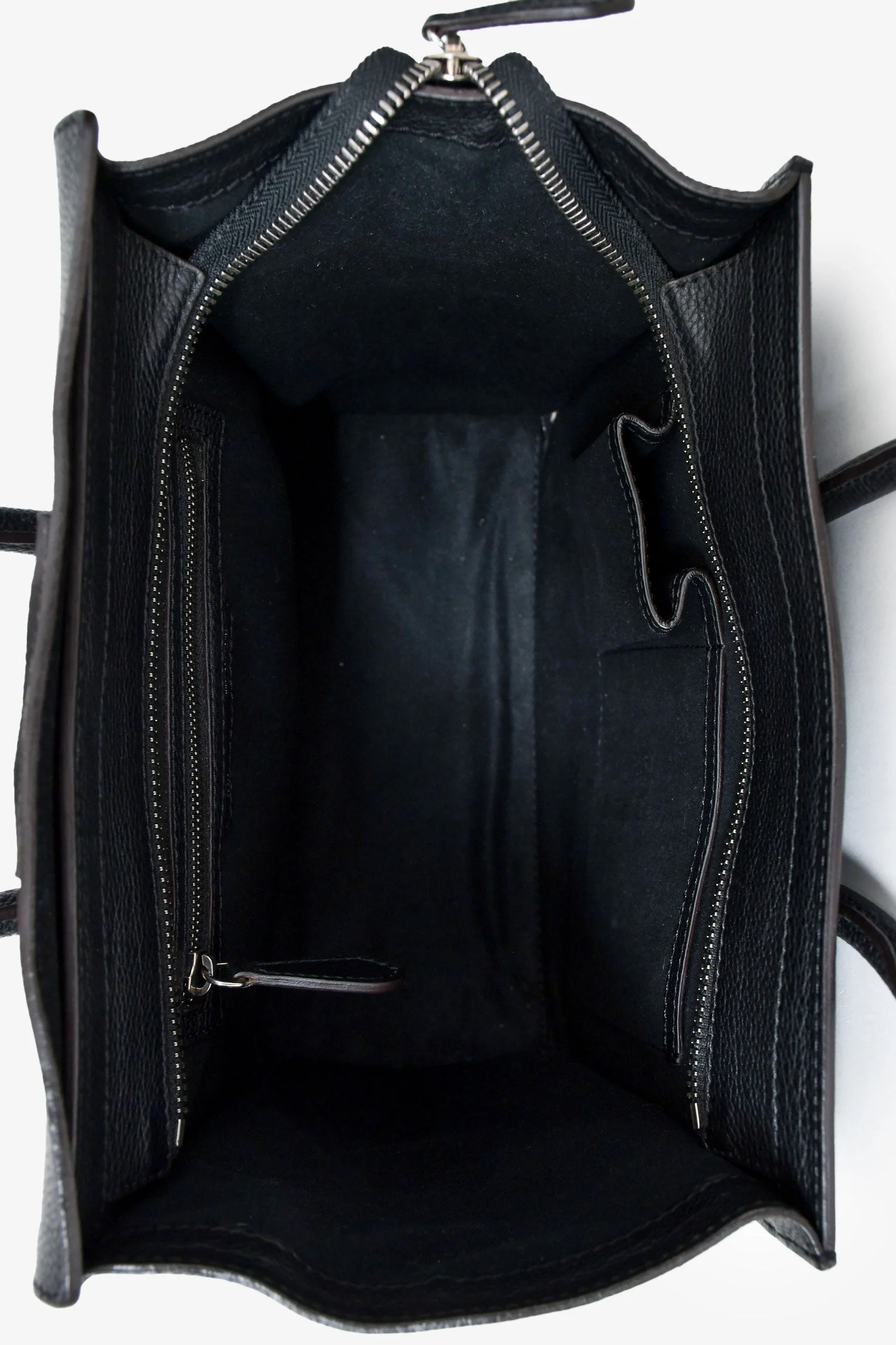 Celine 2012 Black Leather Micro Luggage Bag - Image 6