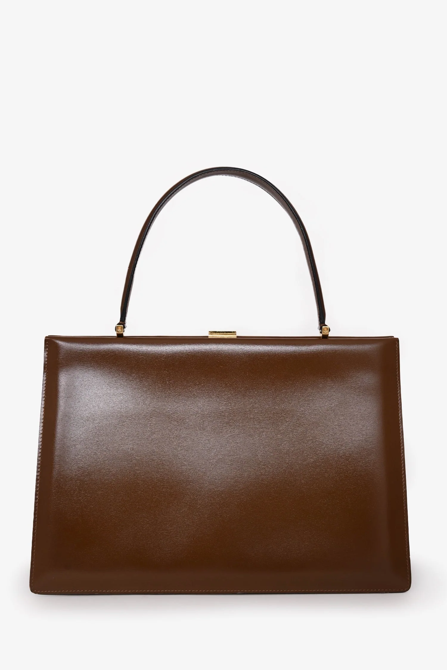 Celine 2017 Brown Leather Medium Clasp Bag - Image 2