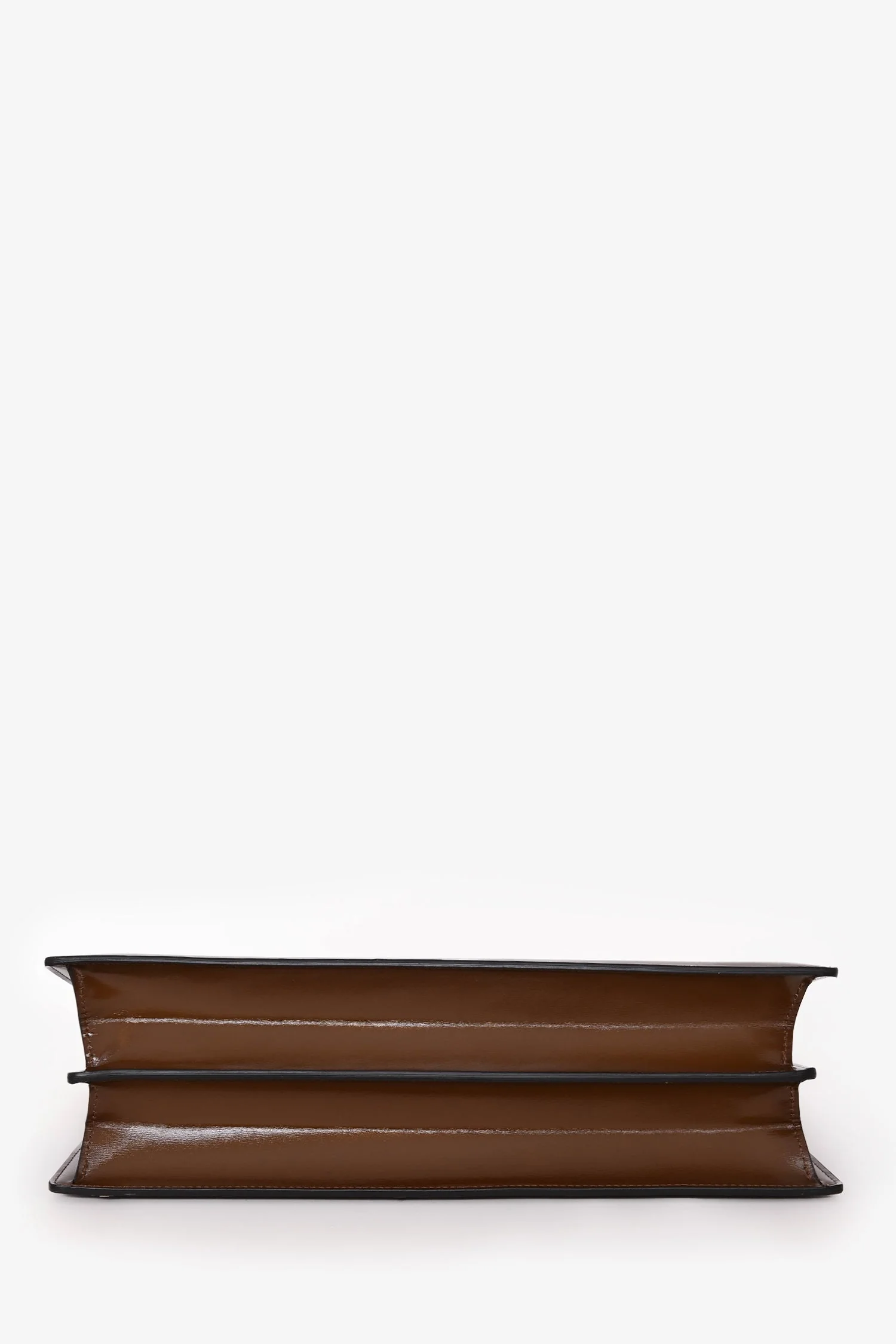 Celine 2017 Brown Leather Medium Clasp Bag - Image 5