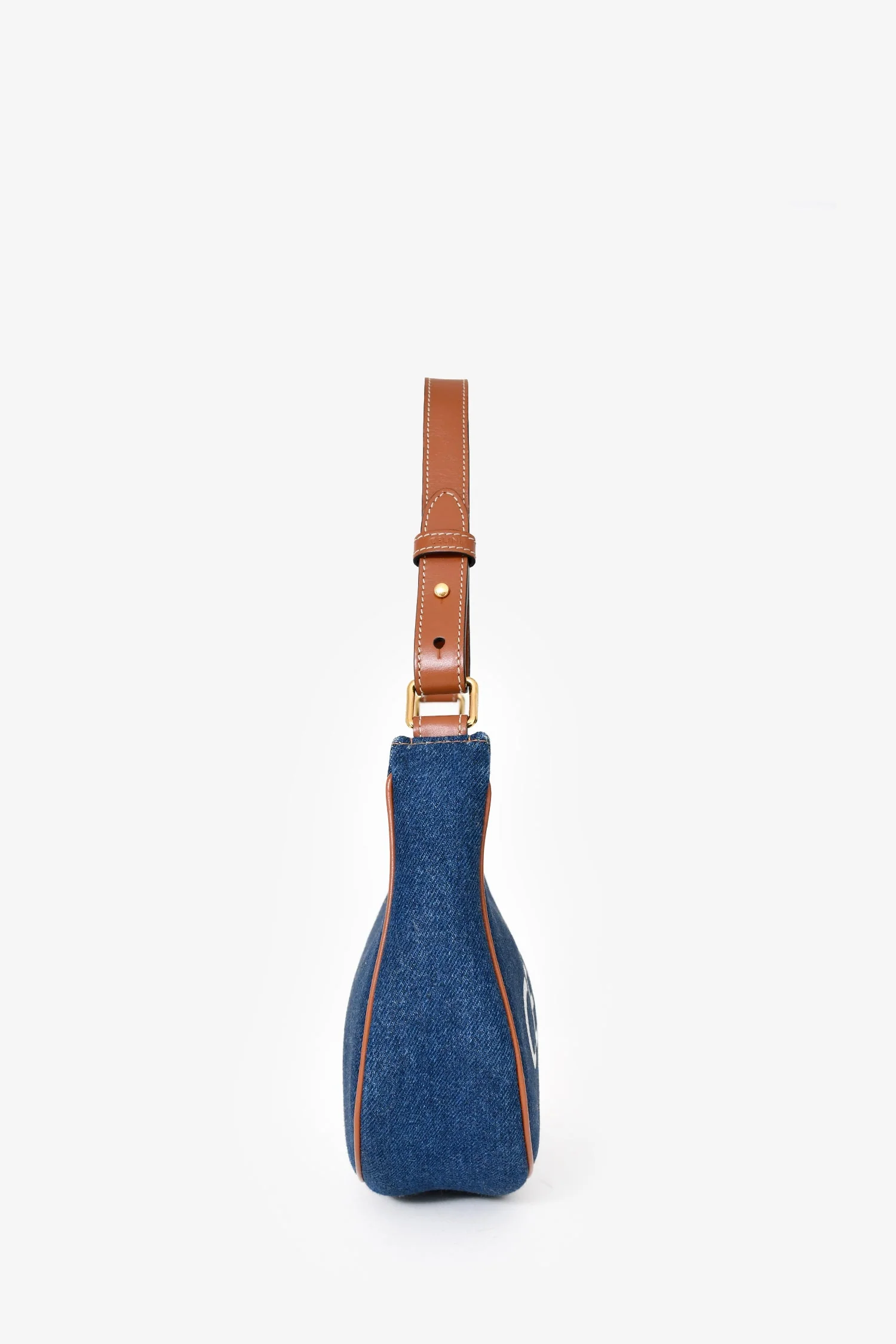 Celine 2021 Blue Denim Ava Shoulder Bag - Image 2