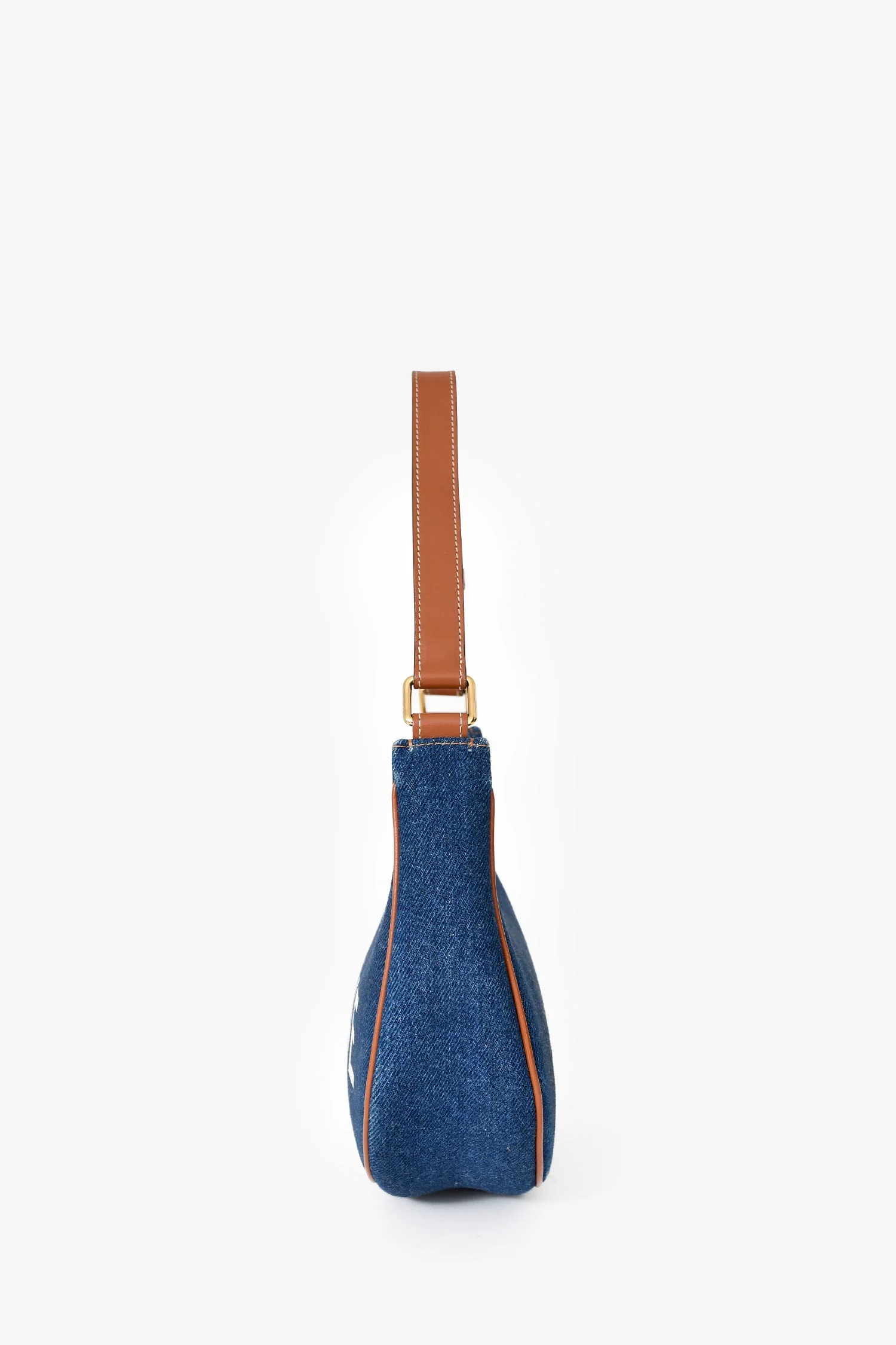 Celine 2021 Blue Denim Ava Shoulder Bag - Image 4