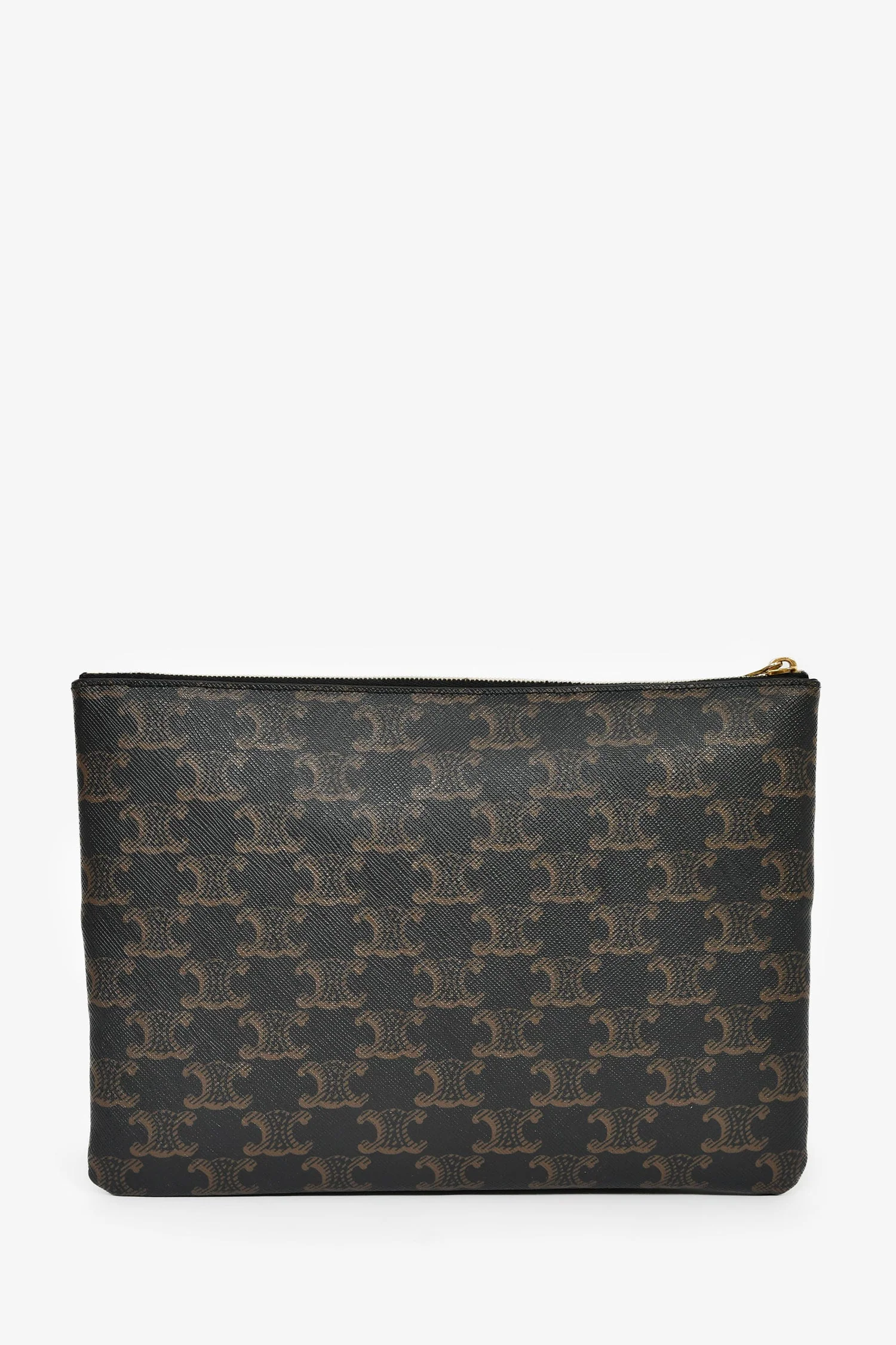 Celine 2021 Brown Triomphe Canvas Portfolio Pouch - Image 2