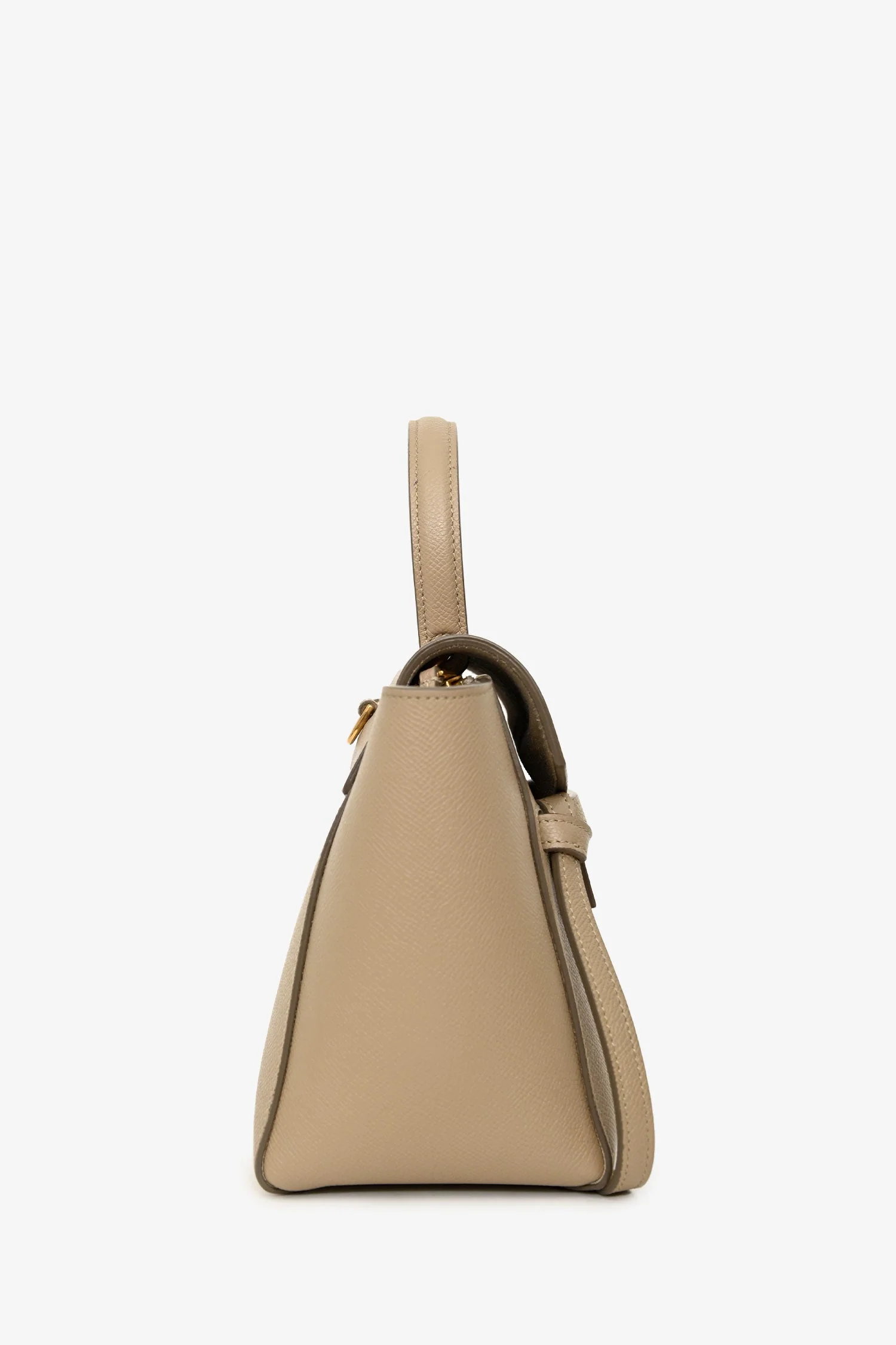 Celine 2022 Beige Grained Calfskin Nano Belt Bag - Image 3