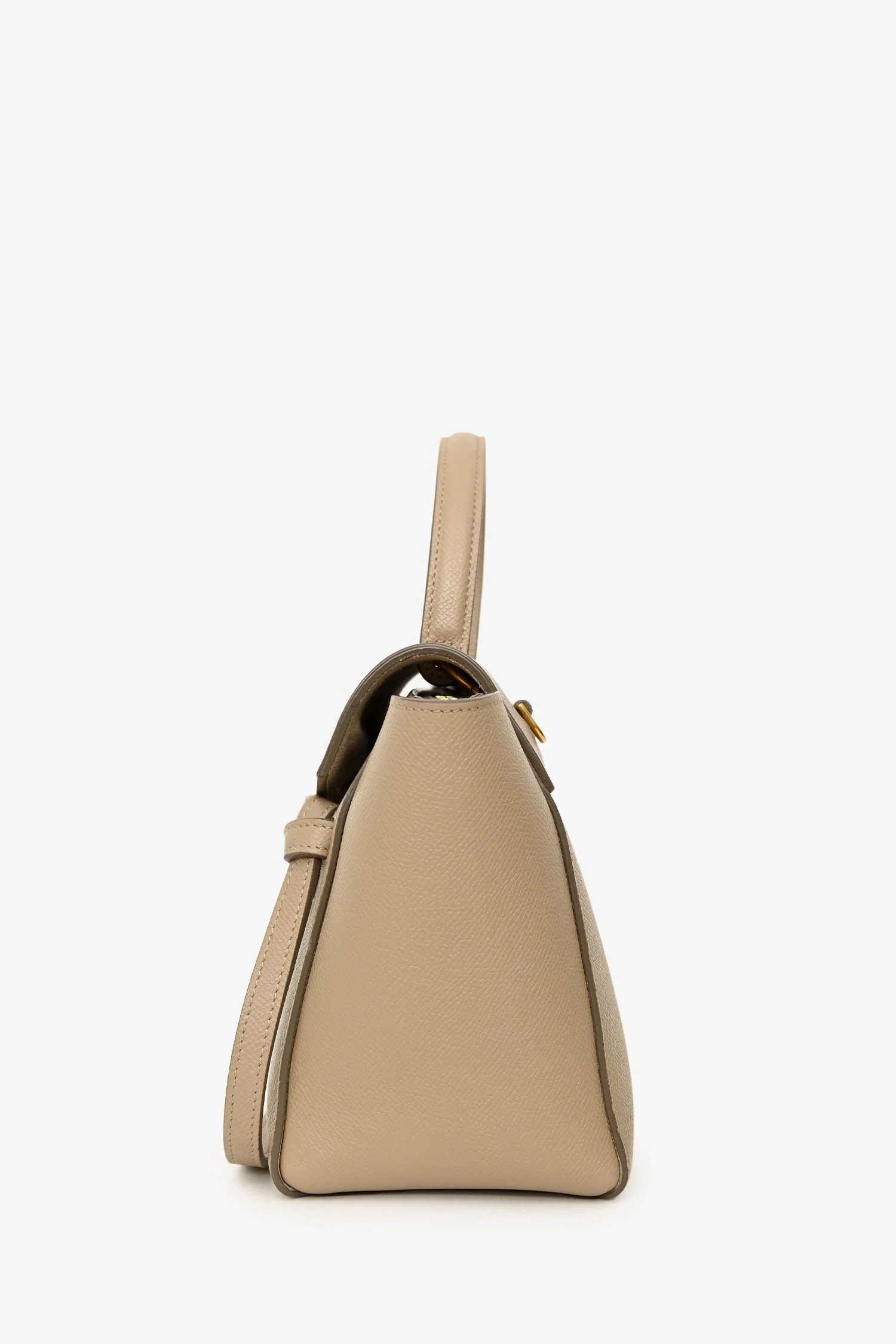 Celine 2022 Beige Grained Calfskin Nano Belt Bag - Image 4