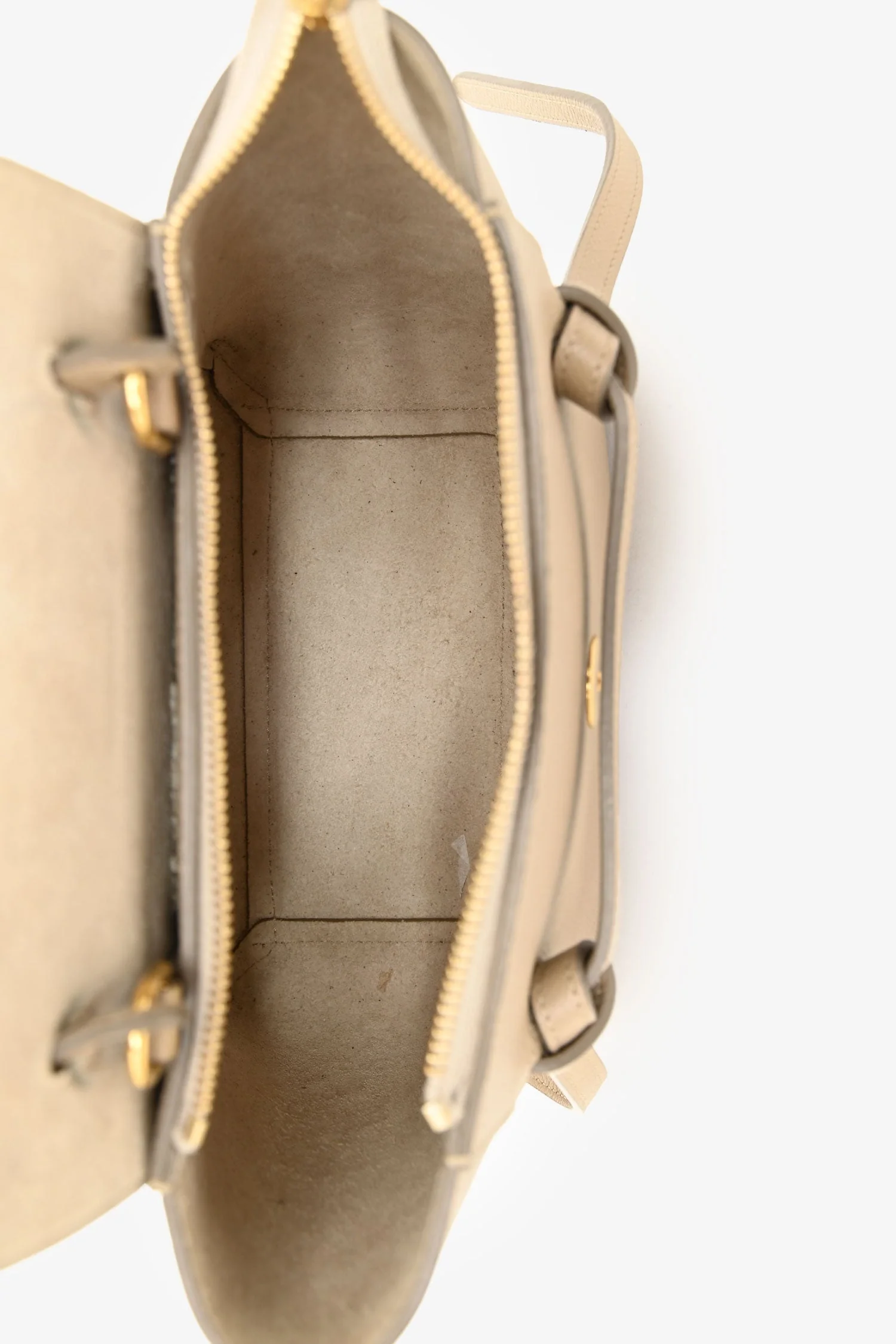 Celine 2022 Beige Grained Calfskin Nano Belt Bag - Image 6