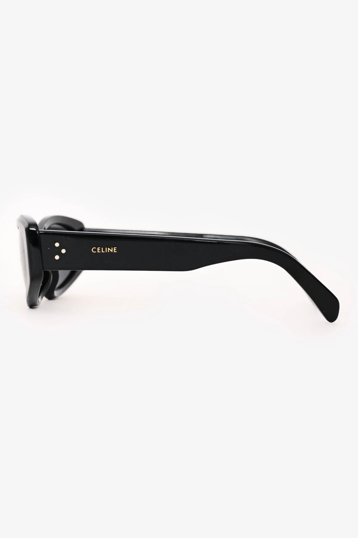 Celine Black Acrylic Frame Cat Eye Sunglasses - Image 3