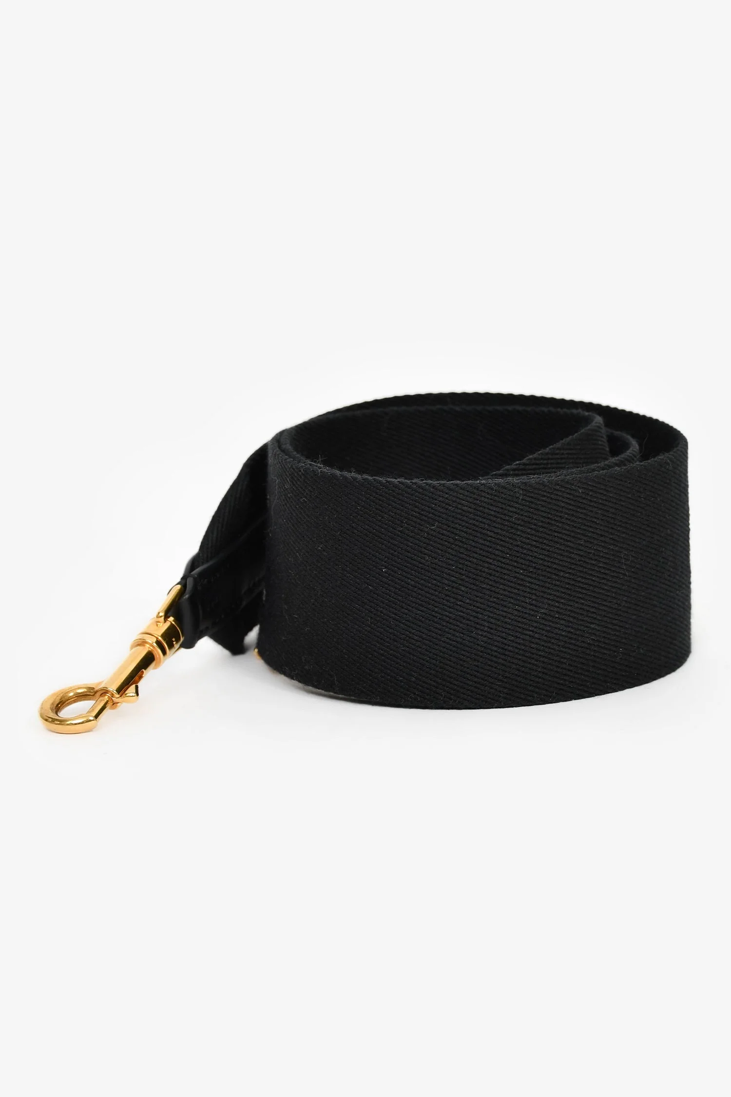 Celine Black Canvas Logo Bag Strap - Image 3