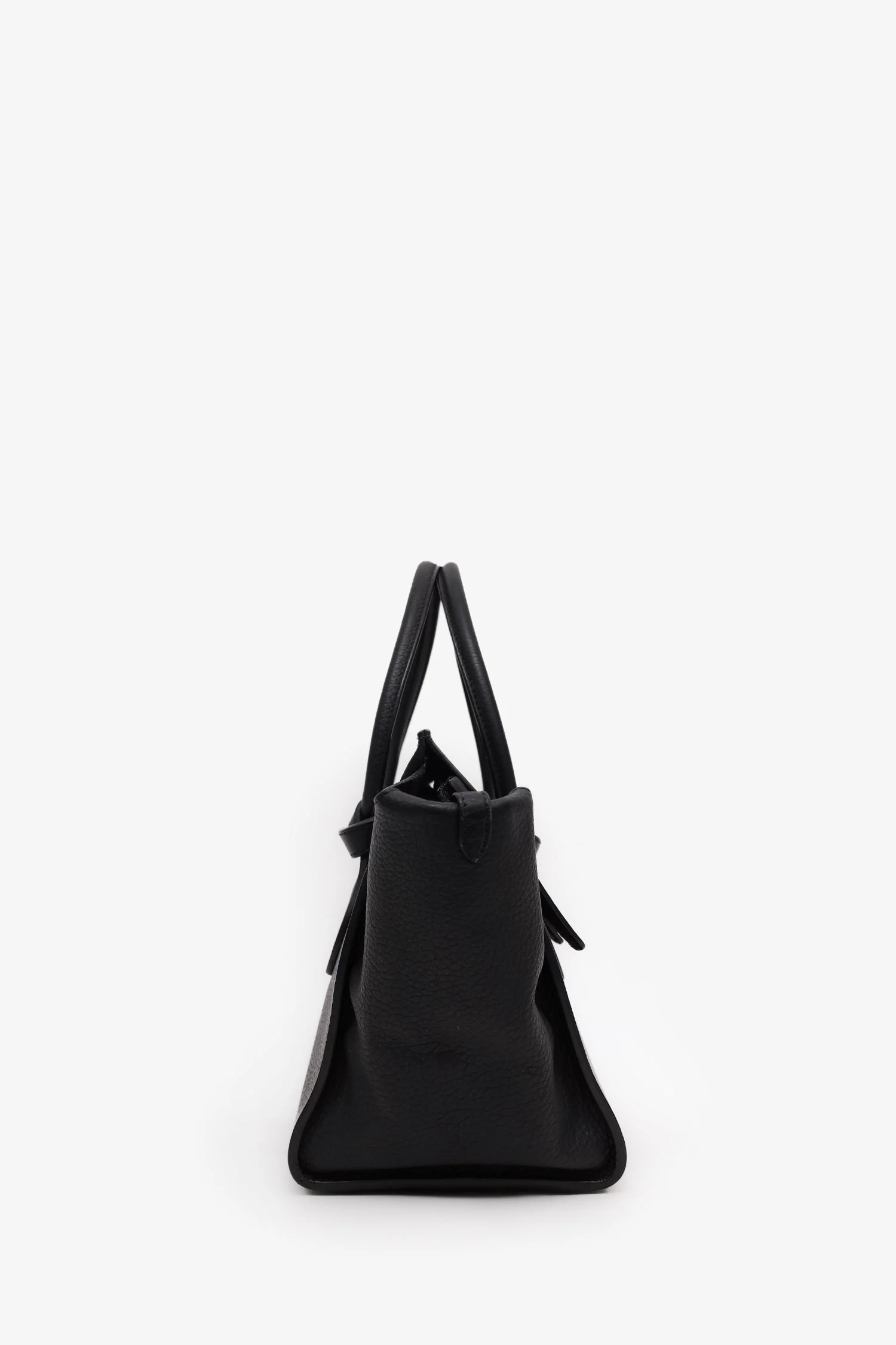 Celine Black Grained Calfskin Medium Tie Knot Tote Bag - Image 3