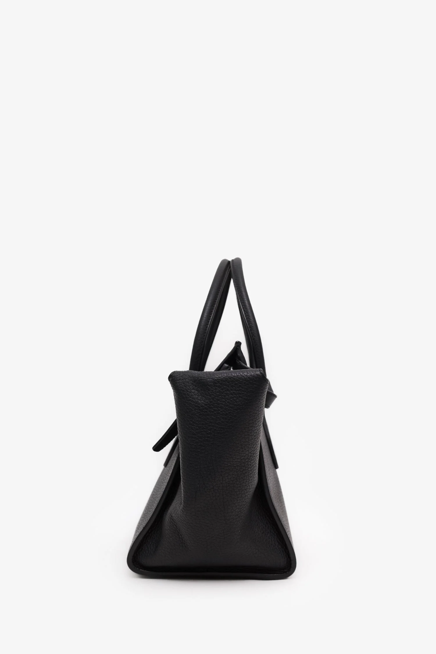 Celine Black Grained Calfskin Medium Tie Knot Tote Bag - Image 4