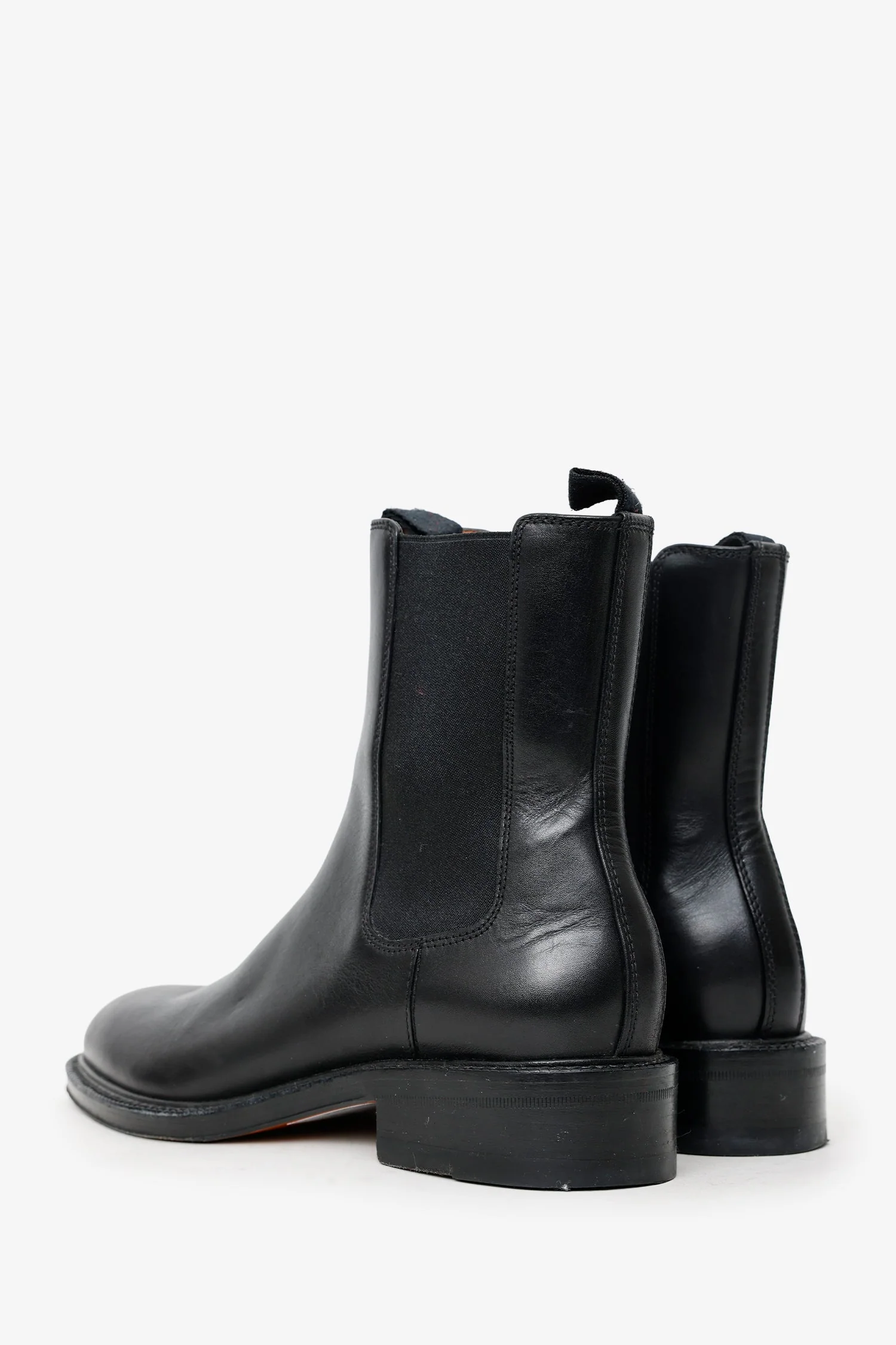 Celine Black Leather Ankle Boots Size 35 - Image 4