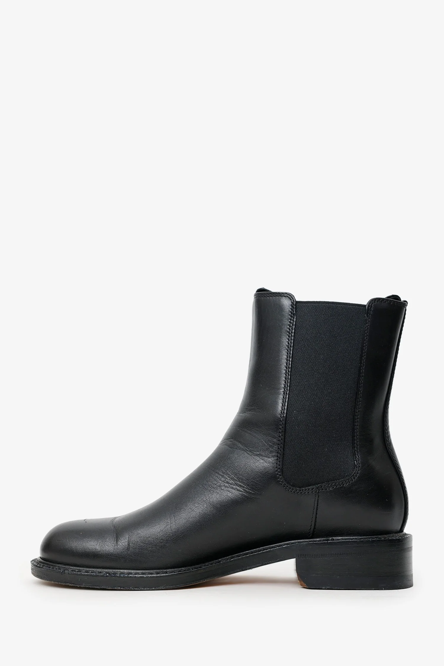 Celine Black Leather Ankle Boots Size 35 - Image 5