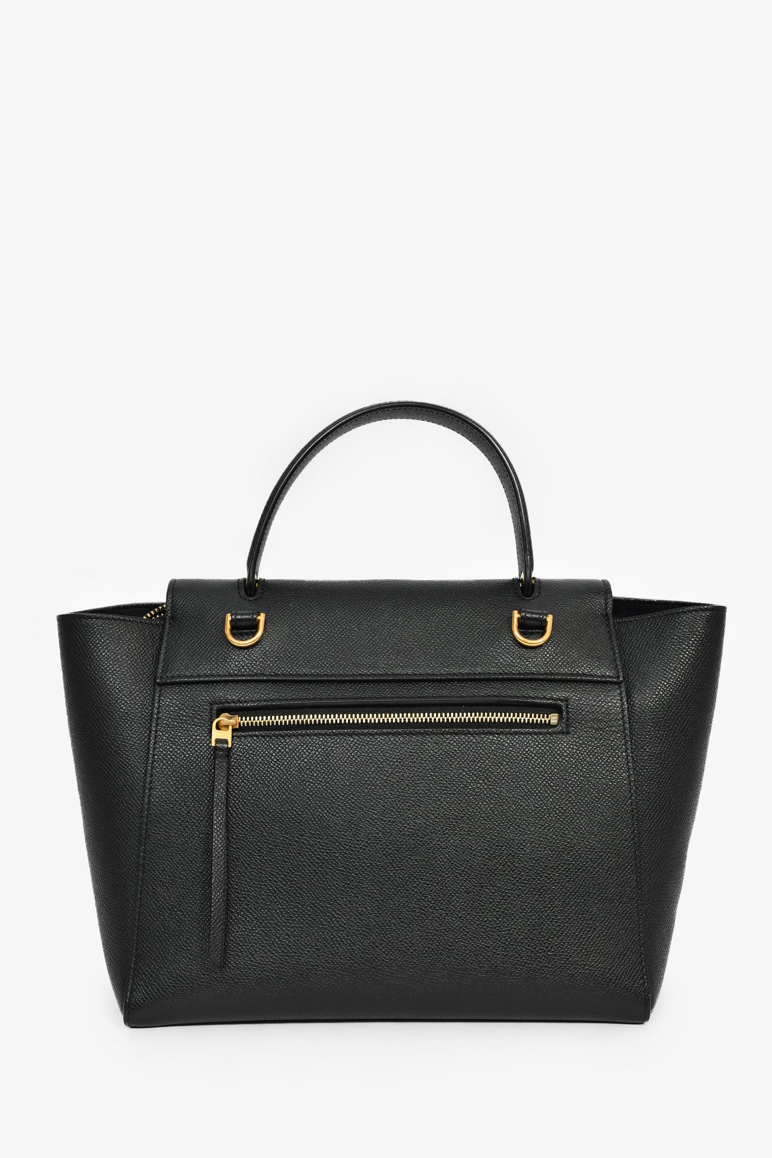 Celine Black Leather Micro Belt Bag With Strap - Image 2