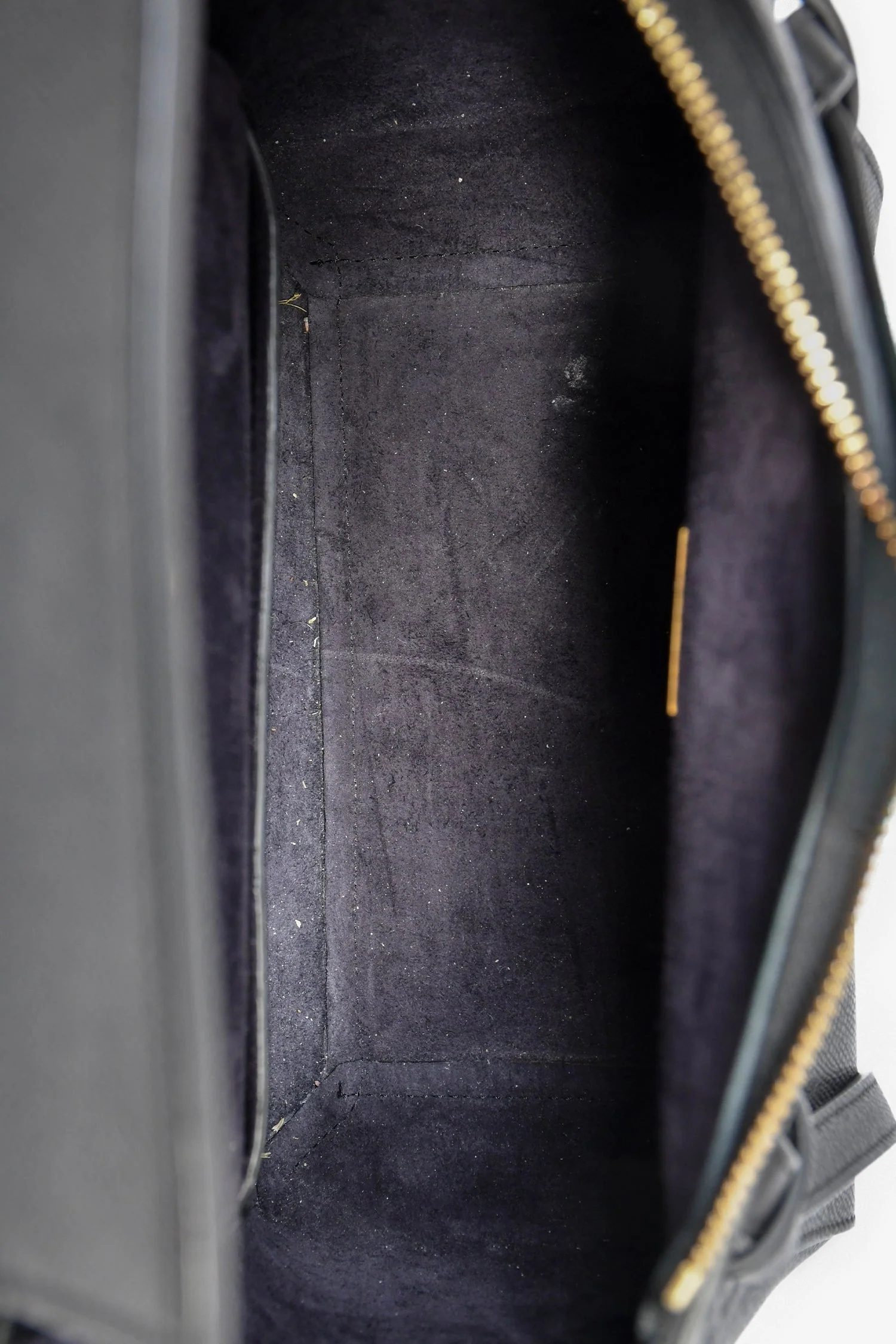 Celine Black Leather Micro Belt Bag With Strap - Image 6