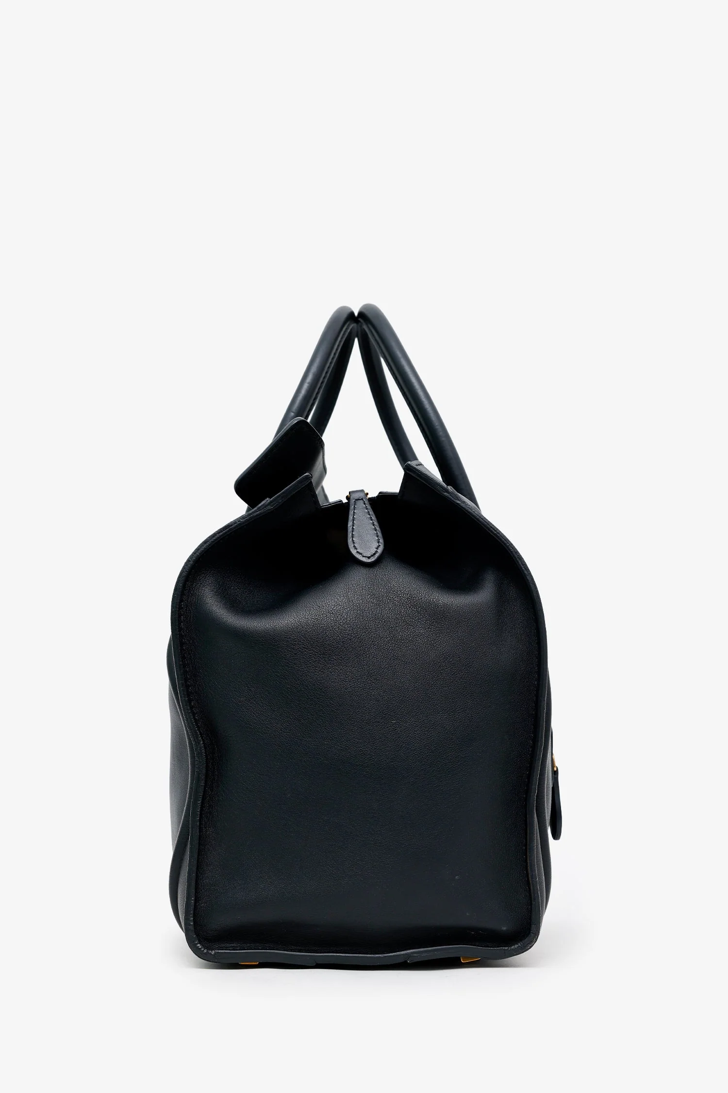 Celine Black Leather Micro Luggage Tote - Image 2
