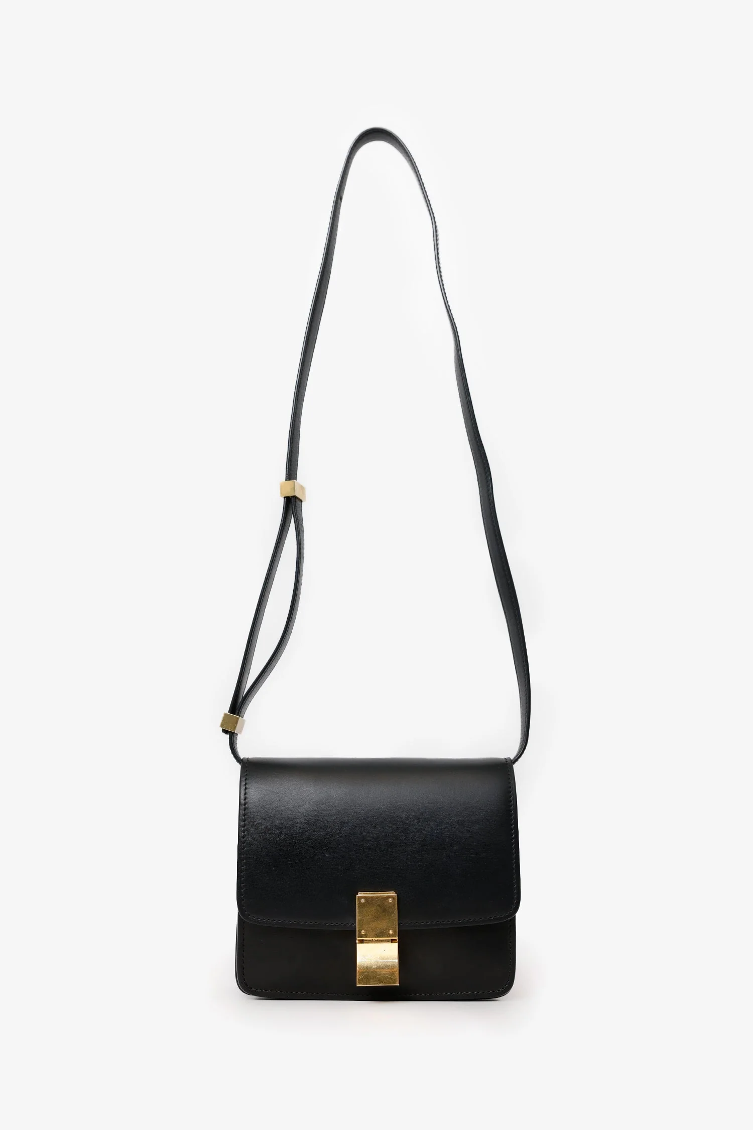 Celine Black Leather Small Crossbody Box Bag - Image 7