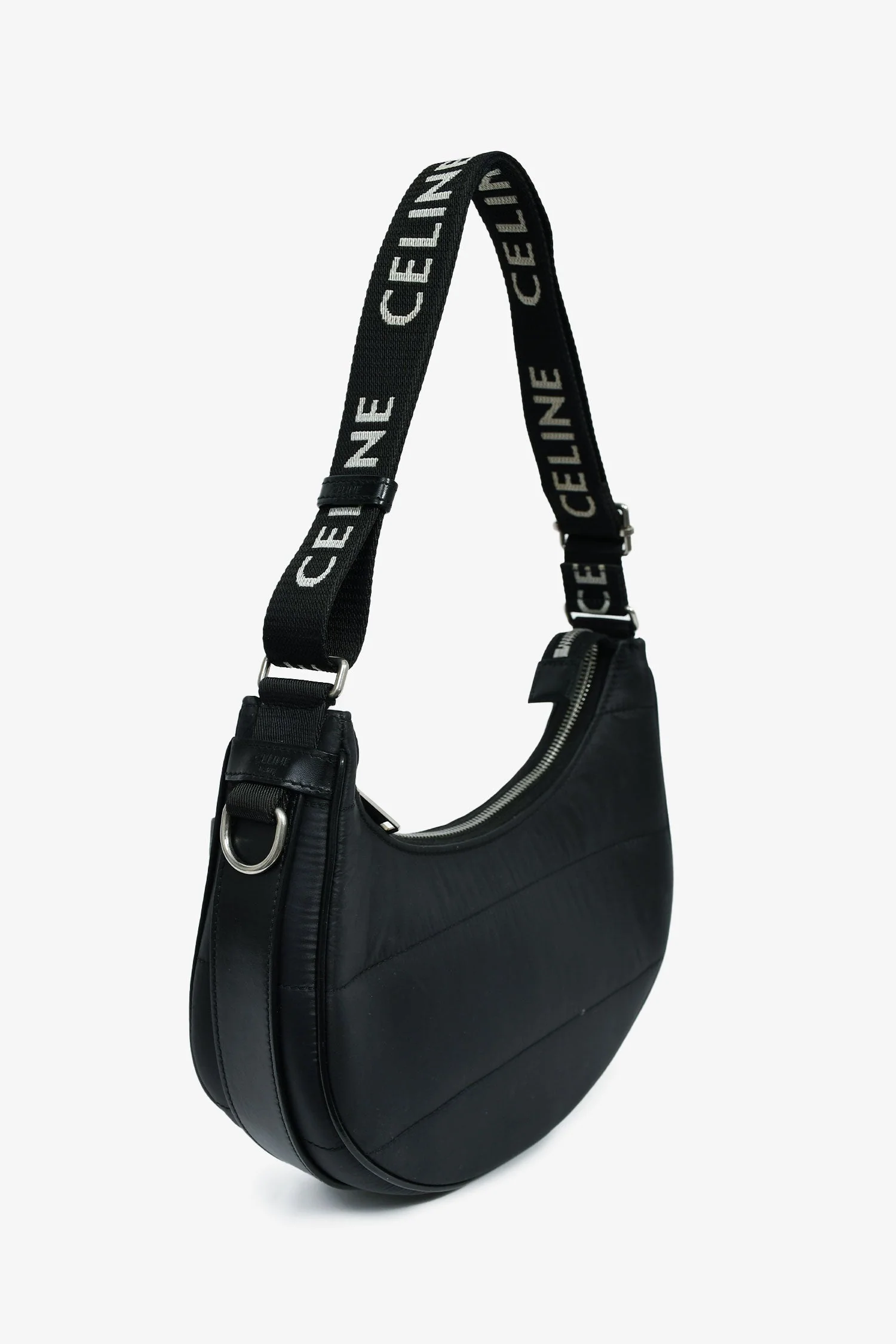 Celine Black Nylon Ava Shoulder Bag - Image 3