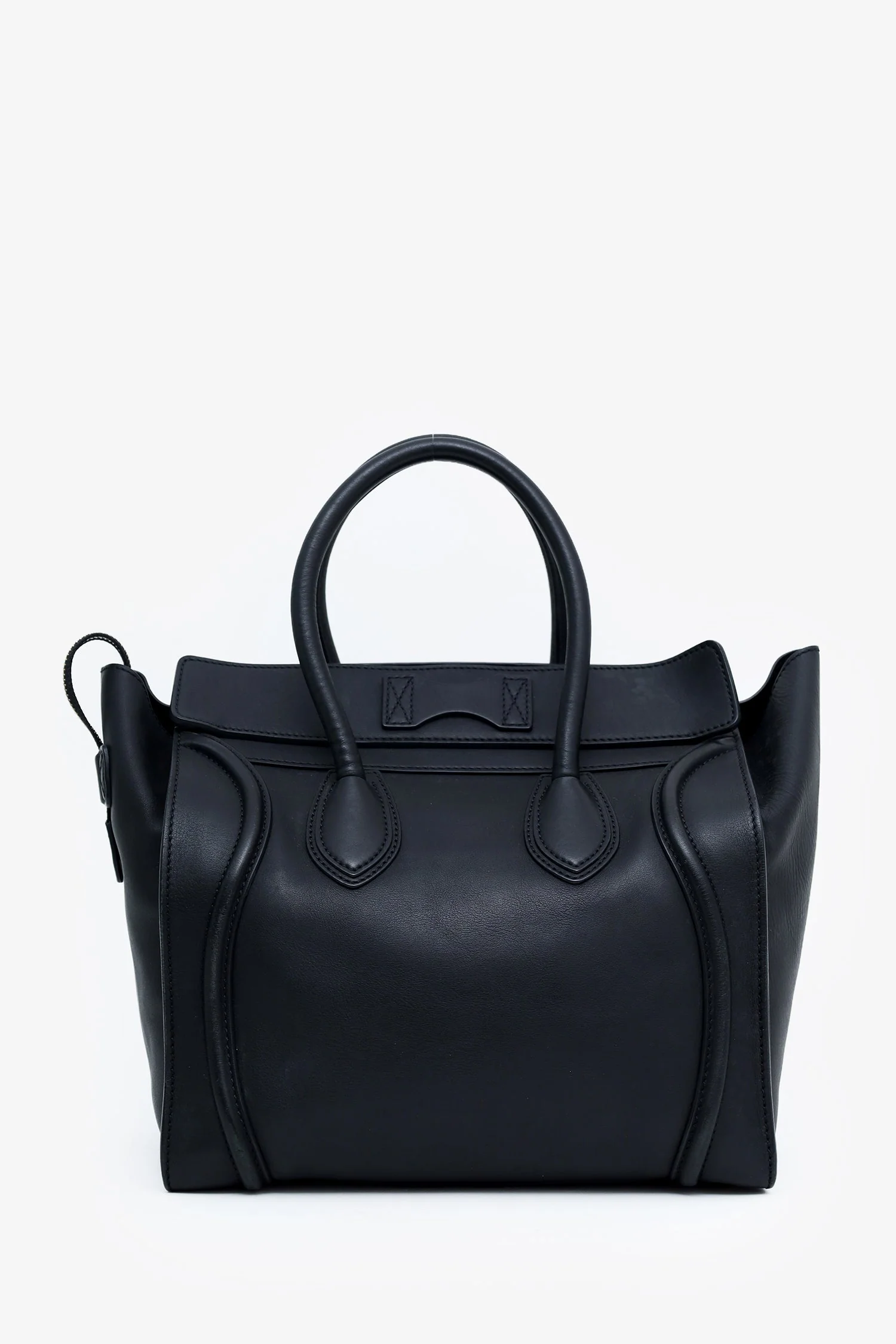 Celine Black Smooth Calfskin Micro Luggage Tote - Image 3