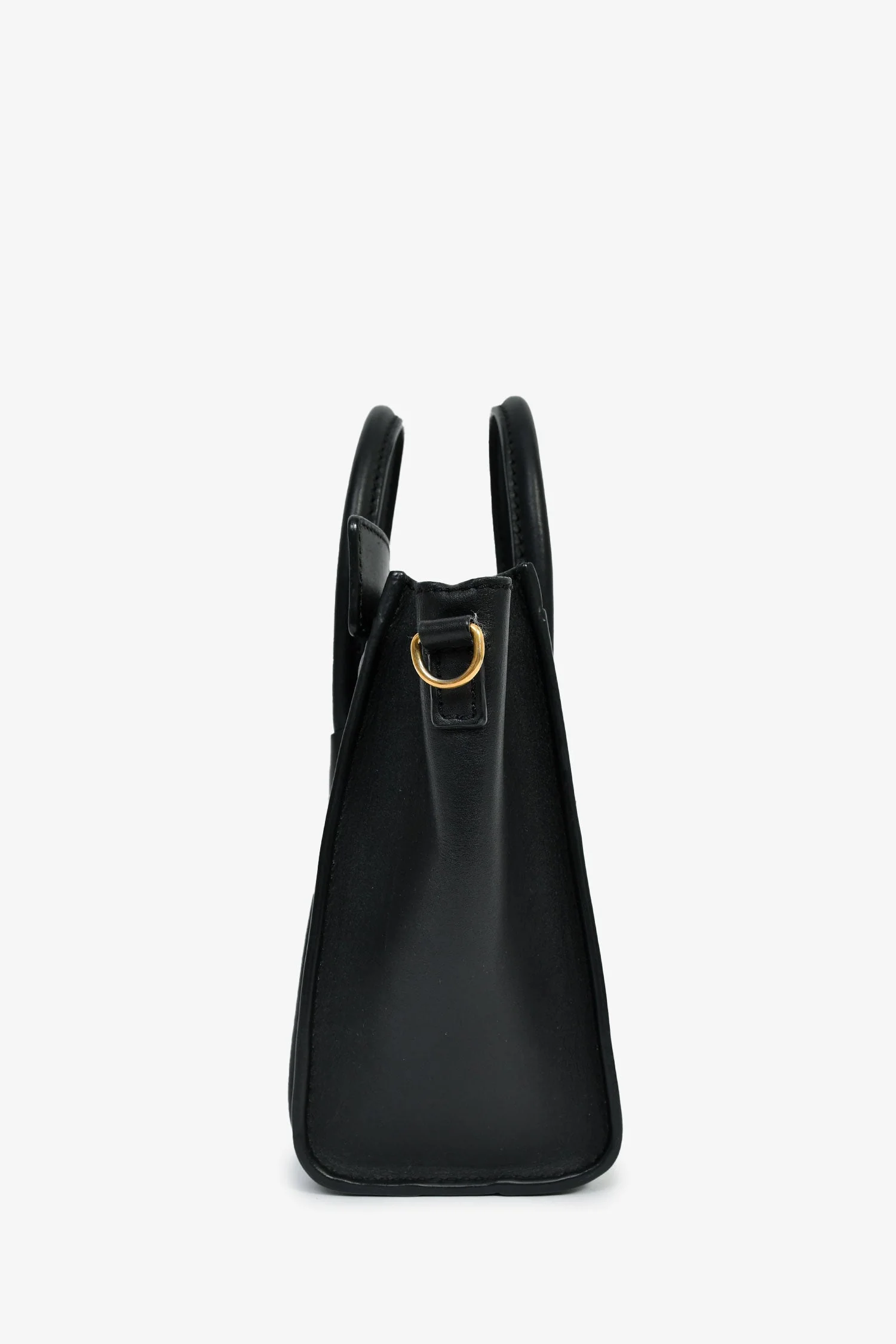 Celine Black Smooth Calfskin Mini Luggage Tote - Image 3