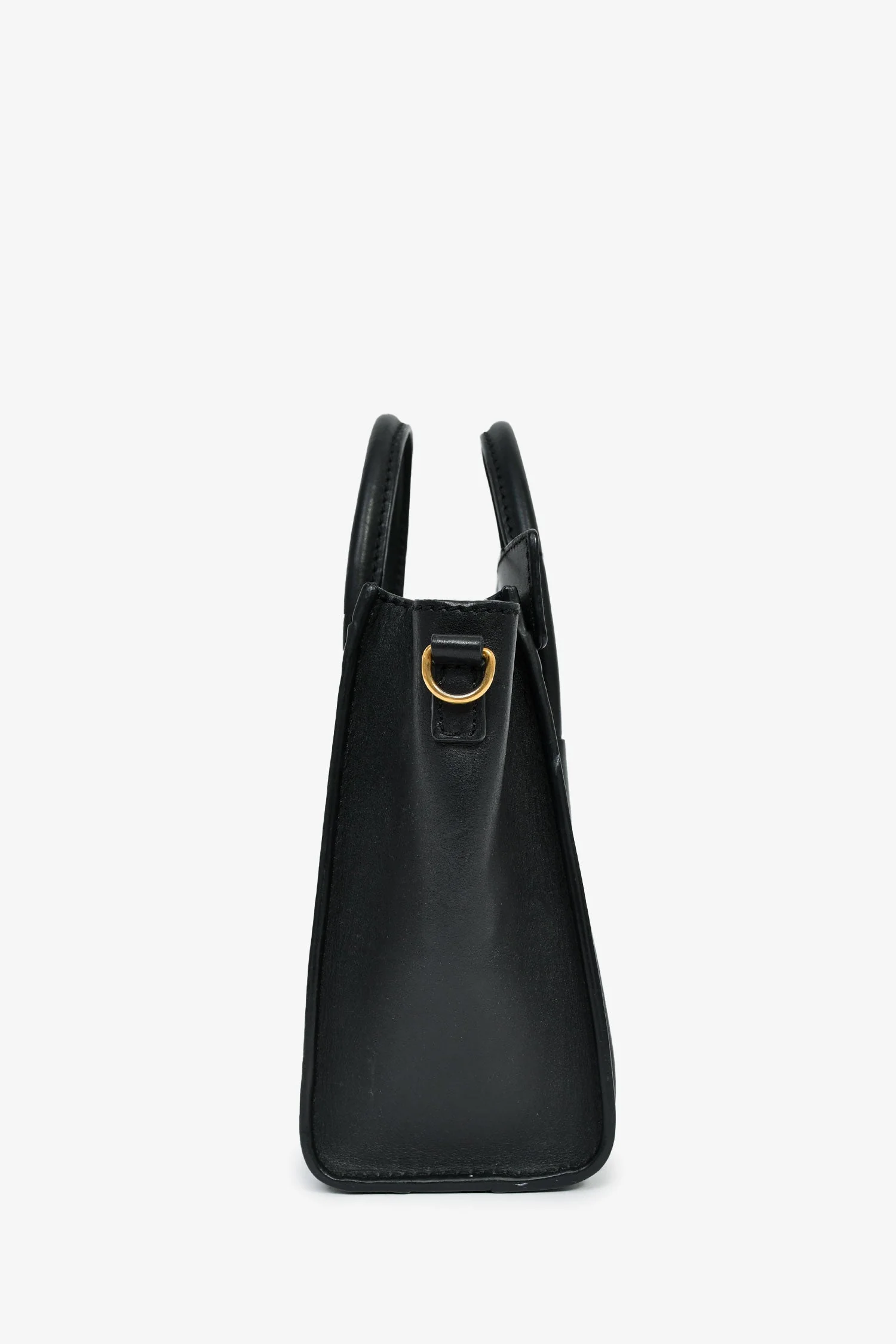 Celine Black Smooth Calfskin Mini Luggage Tote - Image 4