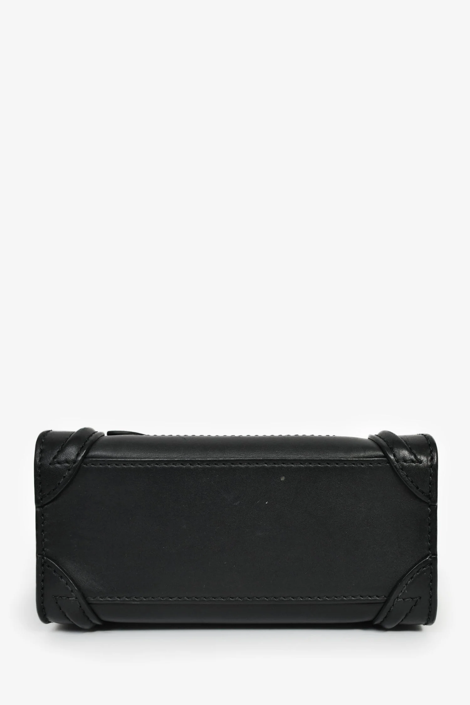 Celine Black Smooth Calfskin Mini Luggage Tote - Image 5