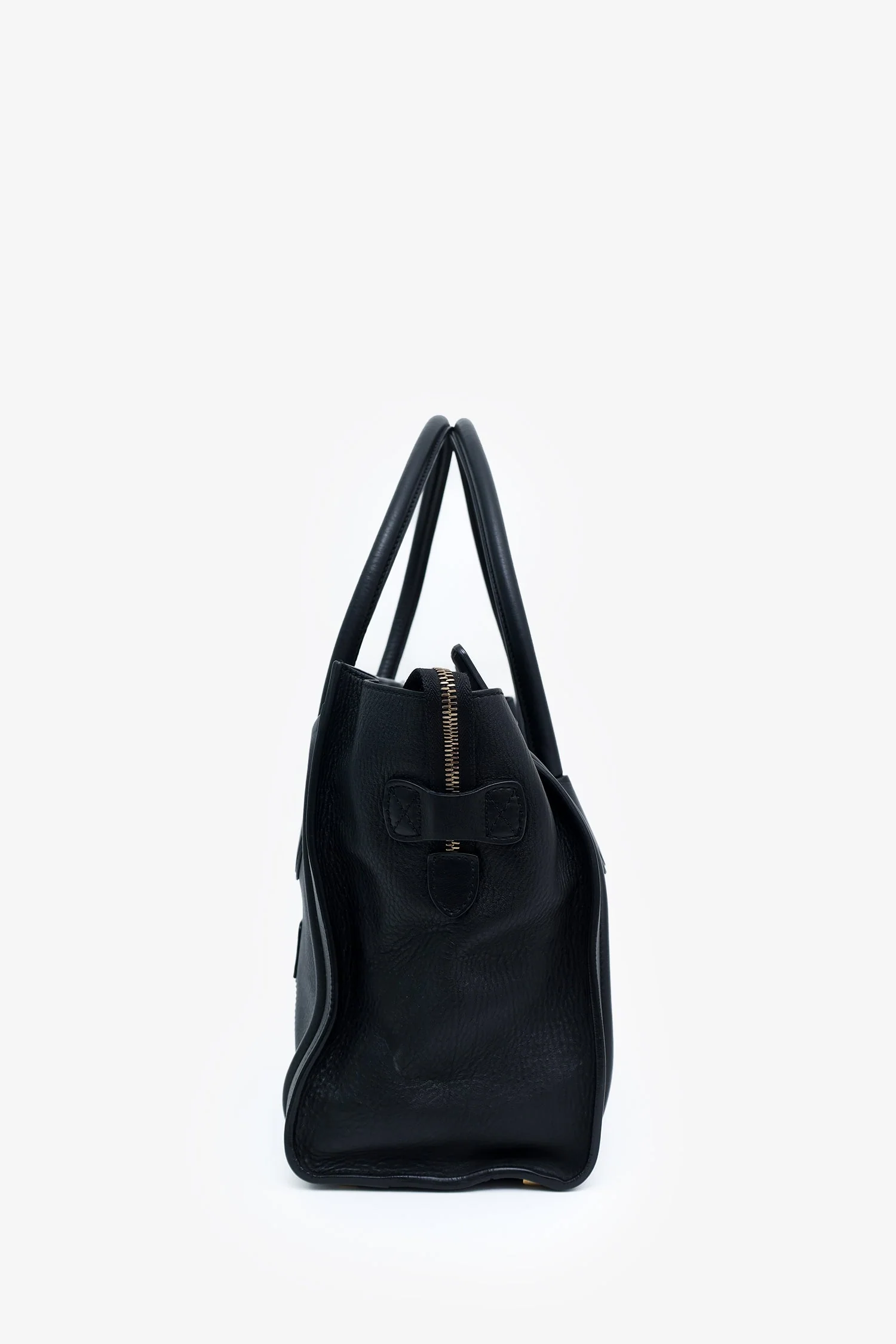 Celine Black Smooth Calfskin Mini Luggage Tote - Image 2