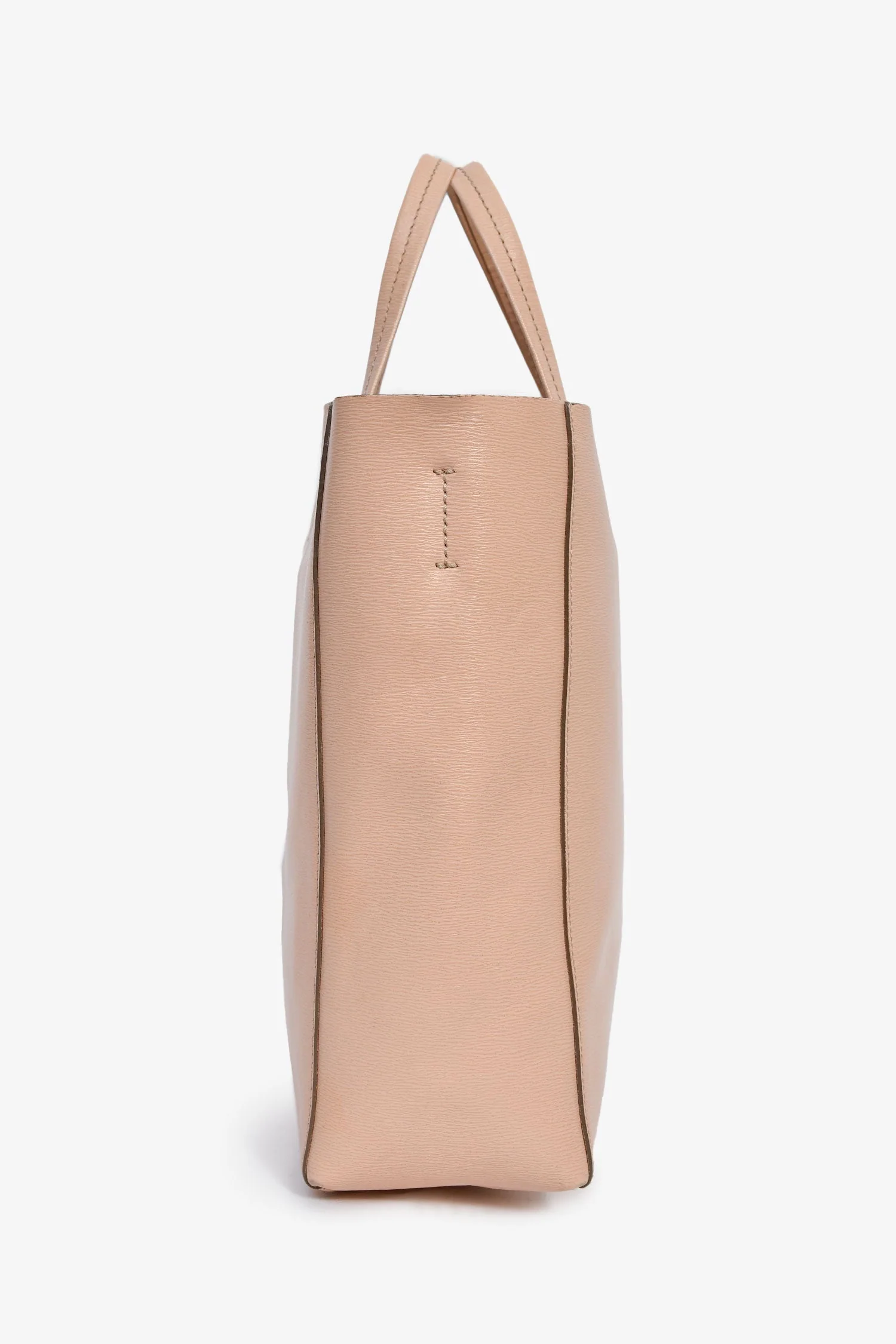 Celine Blush Leather Small Vertical Cabas Bag - Image 3