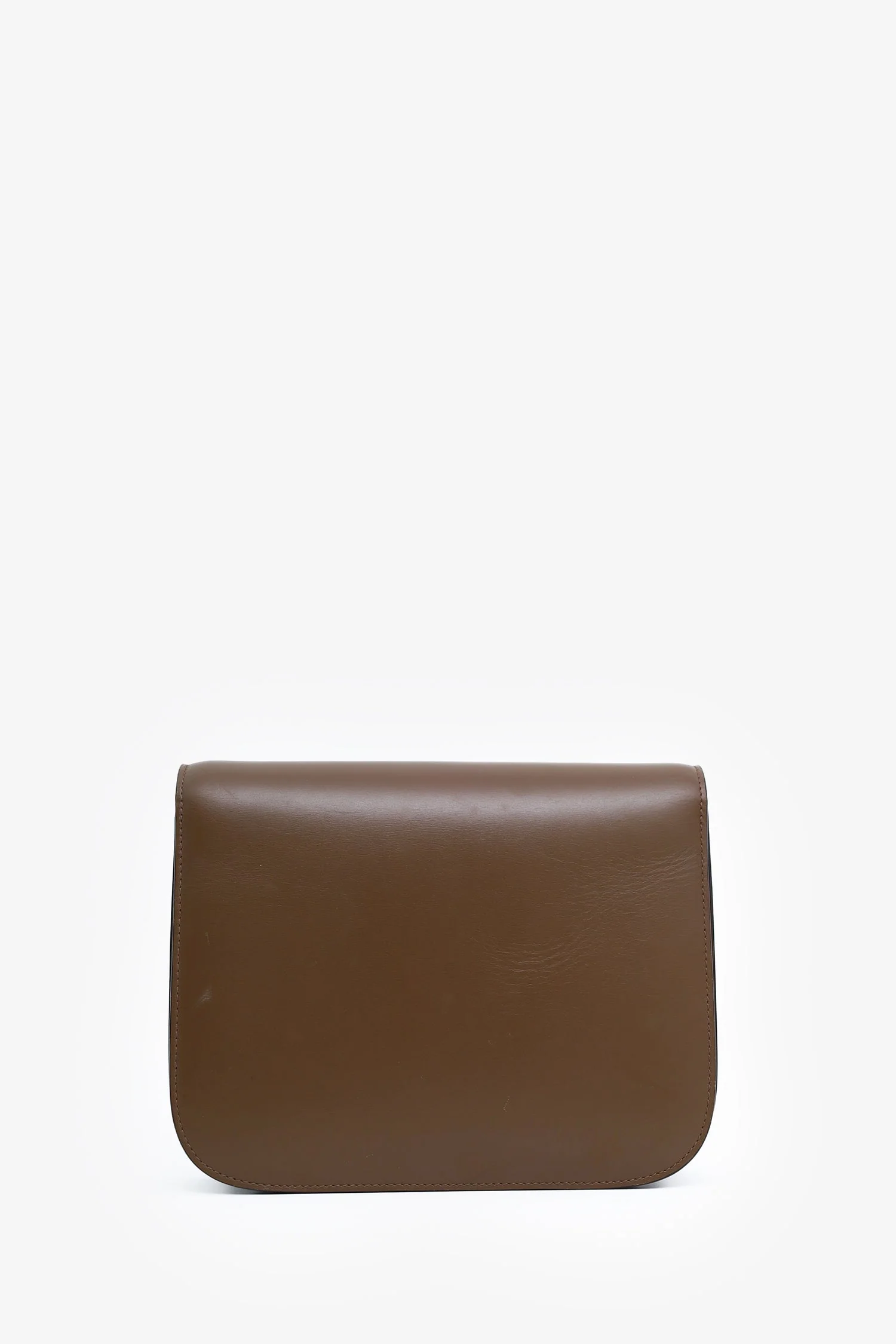 Celine Brown Leather Medium Box Crossbody Bag - Image 3