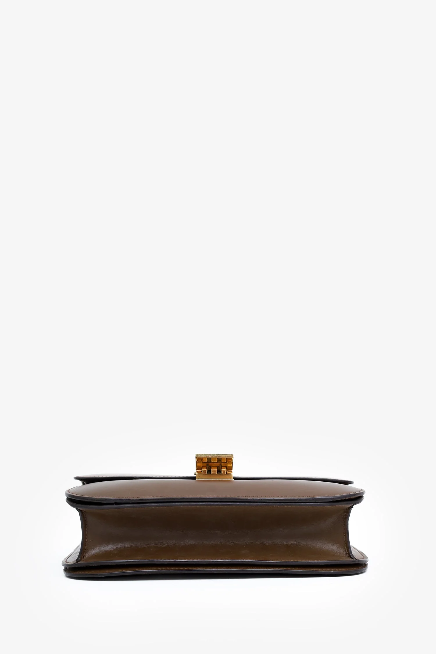 Celine Brown Leather Medium Box Crossbody Bag - Image 5