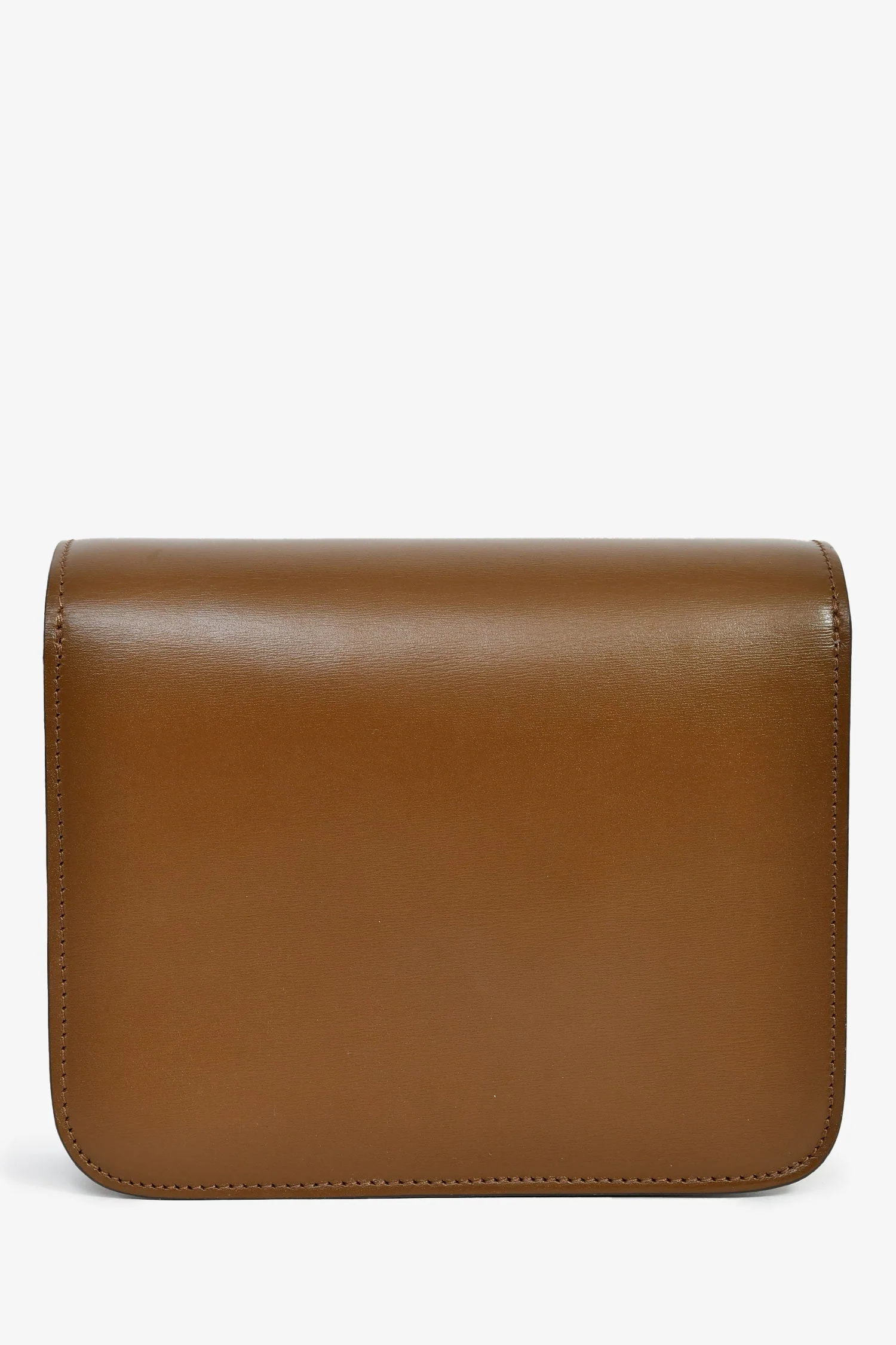Celine Brown Leather Small Box Crossbody Bag - Image 2