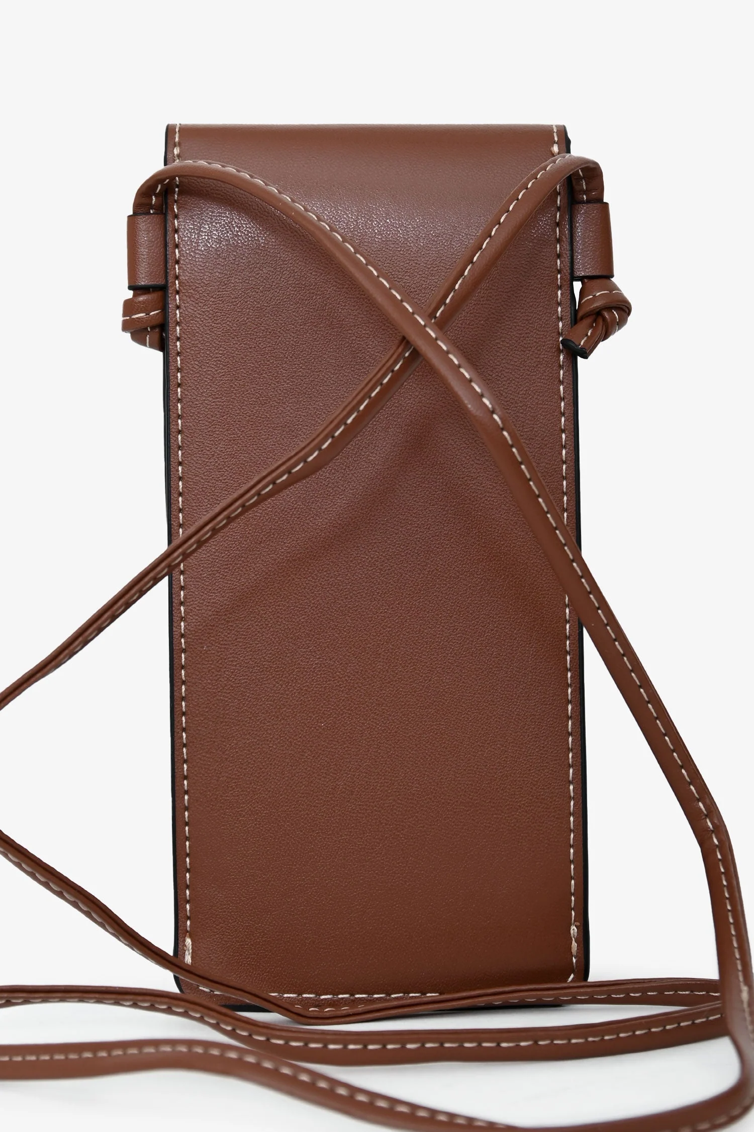 Celine Brown Leather Sunglass Pouch - Image 2