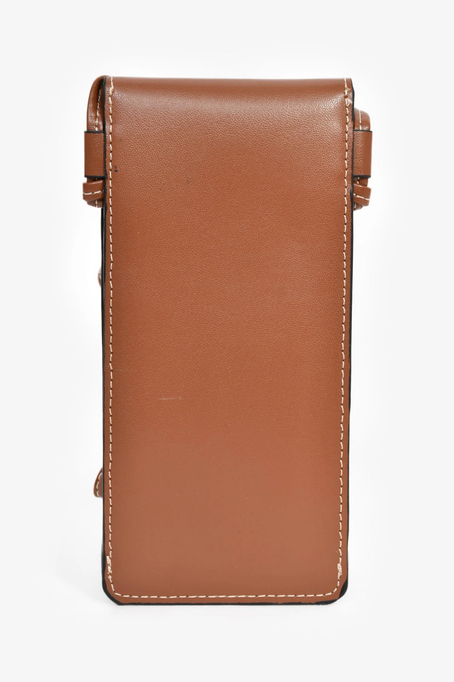 Celine Brown Leather Sunglass Pouch - Image 2