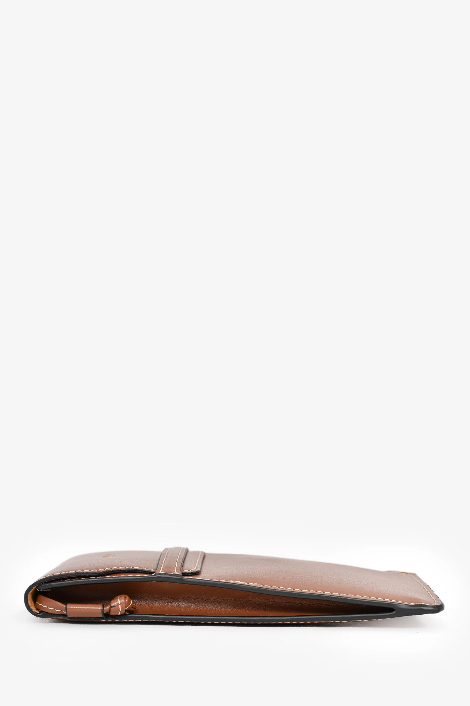 Celine Brown Leather Sunglass Pouch - Image 3